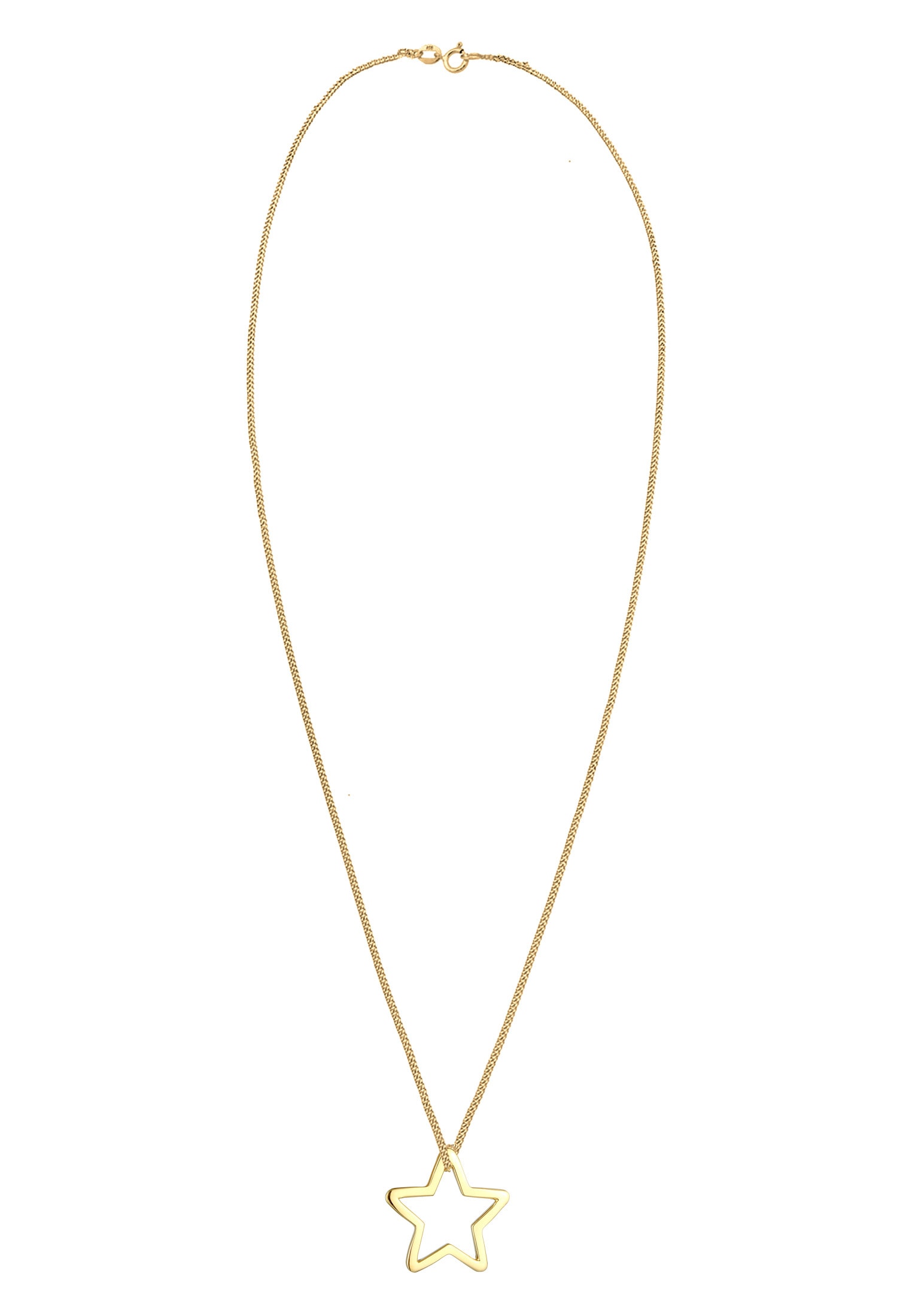Elli Kette mit Anhänger »Halskette Anhänger Stern 925 Sterling Silber«