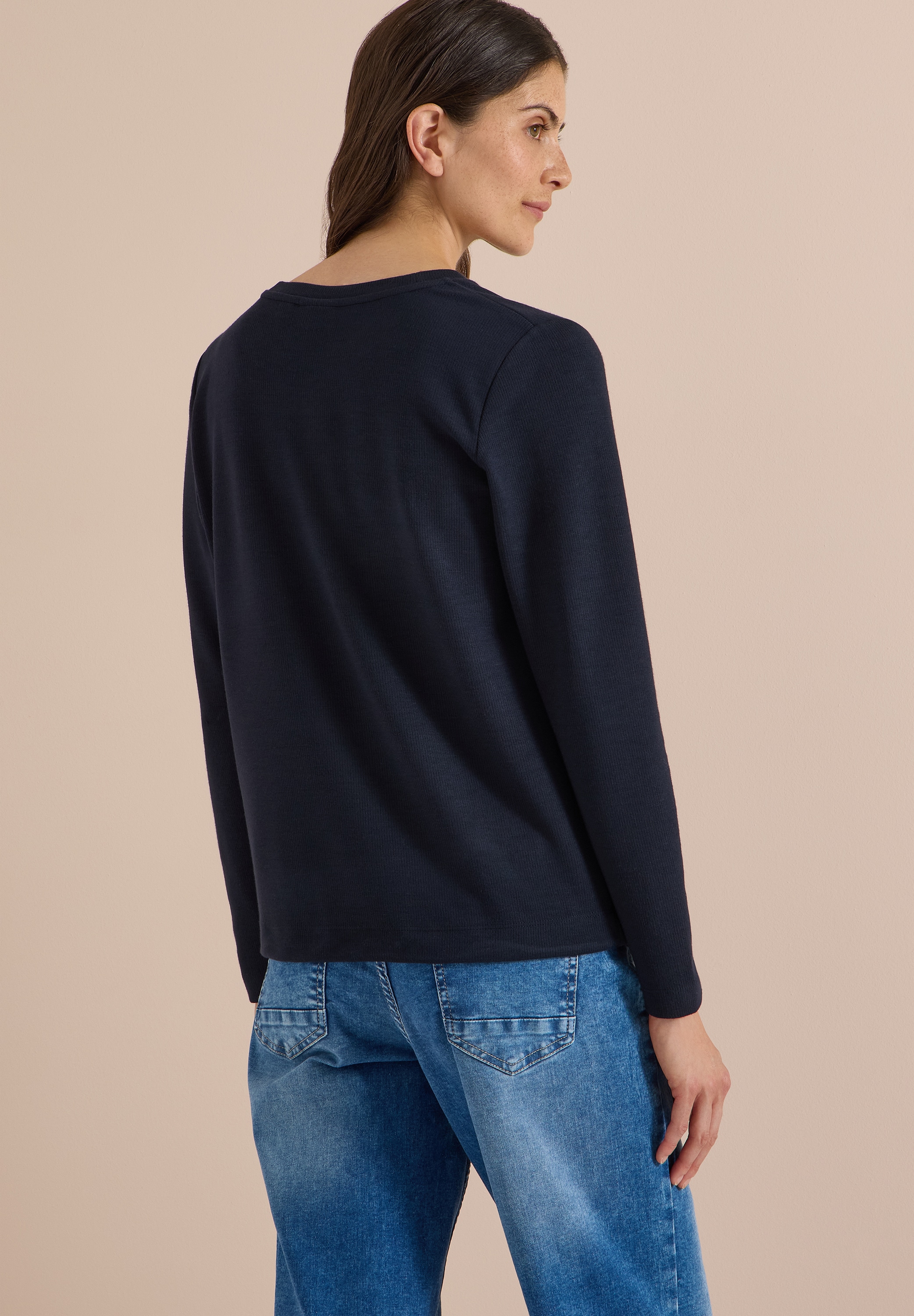 Cecil Langarmshirt mit Rundhals und Tunnelzug