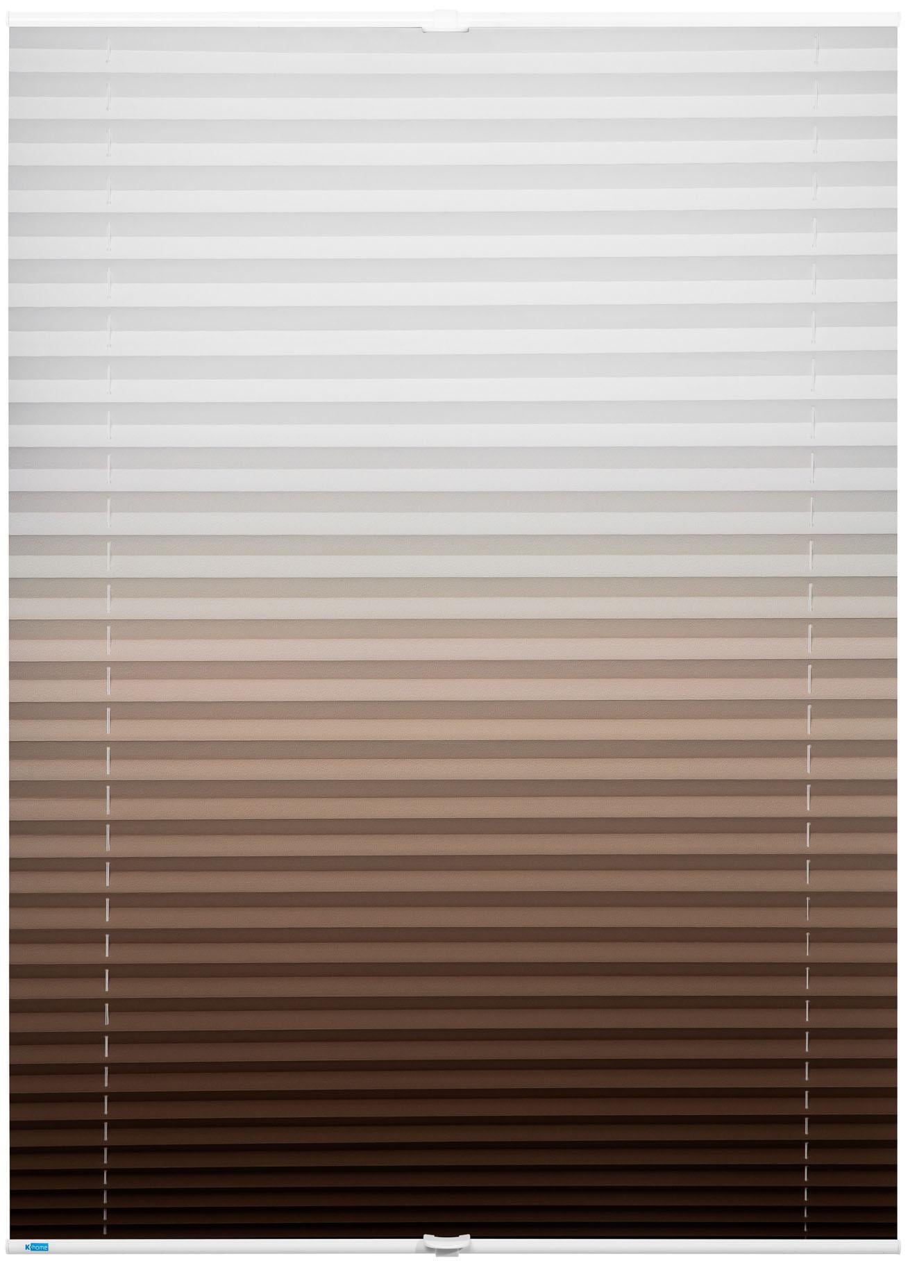 K-HOME Plissee »Farbverlauf Sunrise« Lichtschutz ohne Bohren verspannt