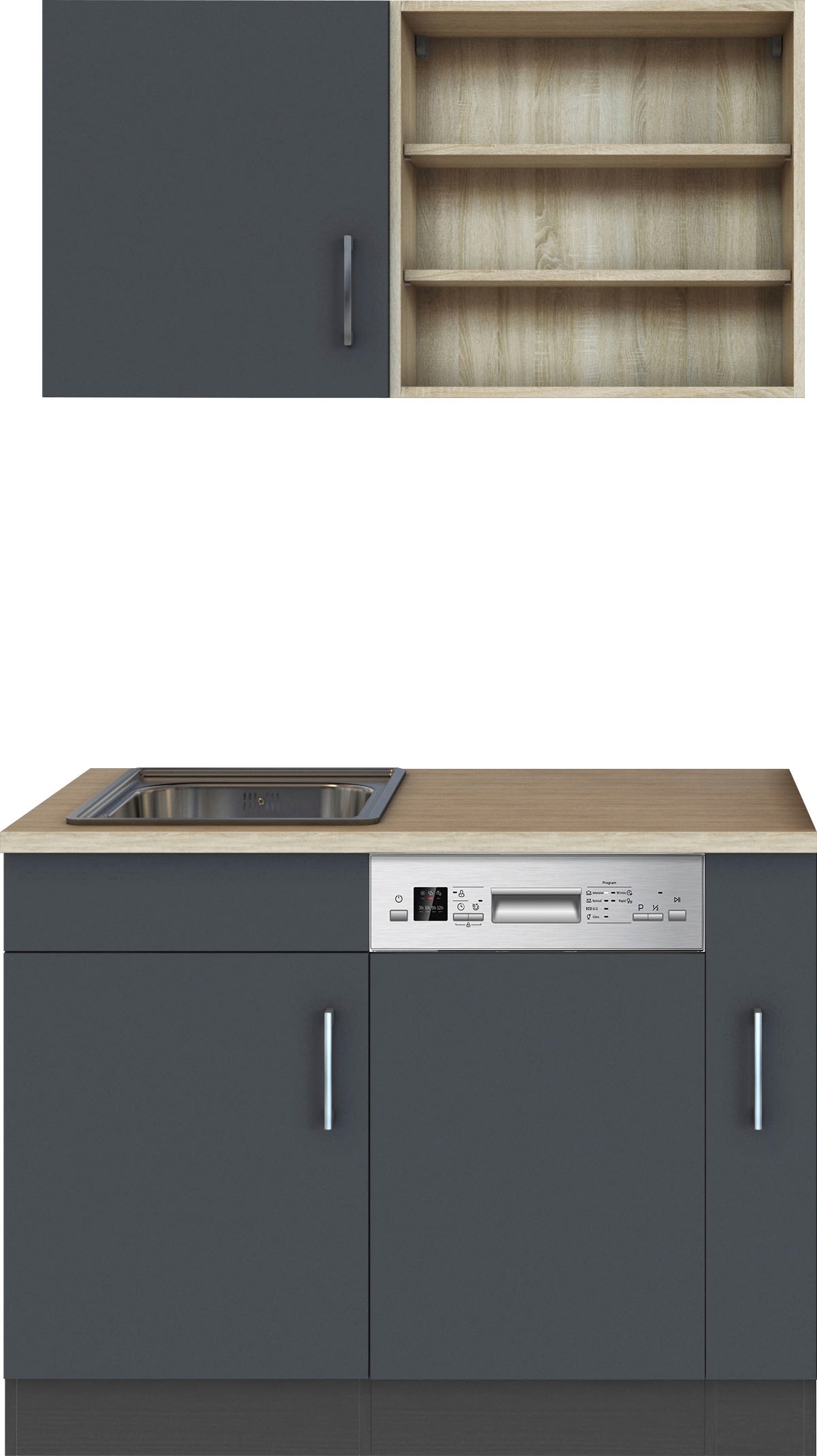 KOCHSTATION Pantryküche »KS-Mali«, Breite 110 cm, mit E-Geräten