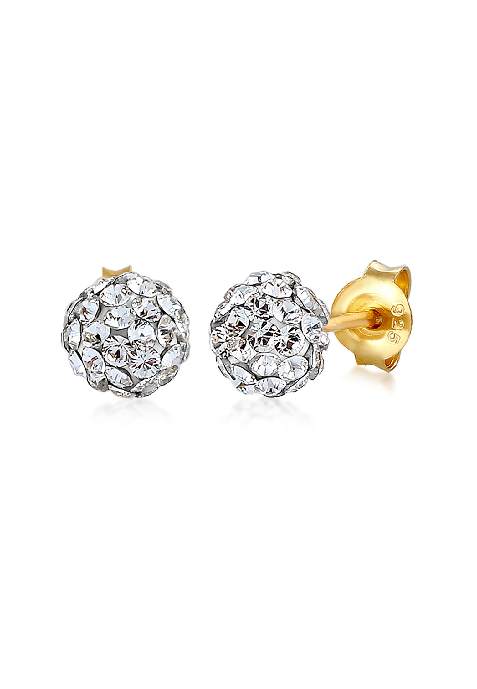 Elli Paar Ohrstecker »Ohrringe Kugel Funkelnd 925 Silber, mit Kristallen von Swarovski(R)«