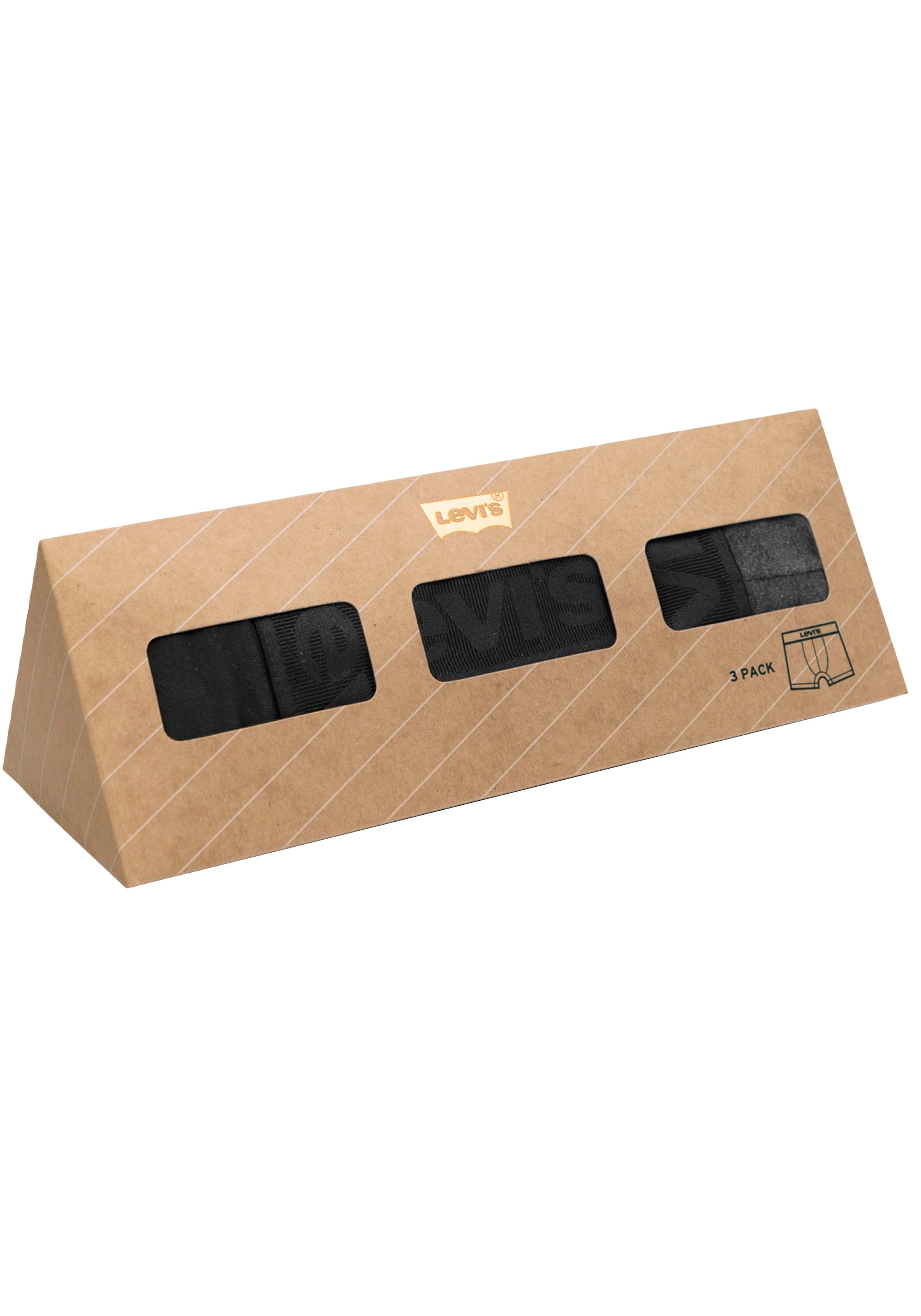 Levi's® Boxershorts, (Packung, 3er-Pack), mit breitem Logobund