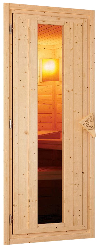 Karibu Sauna »Gitte« Set,  Ofen 9 kW integr. Strg