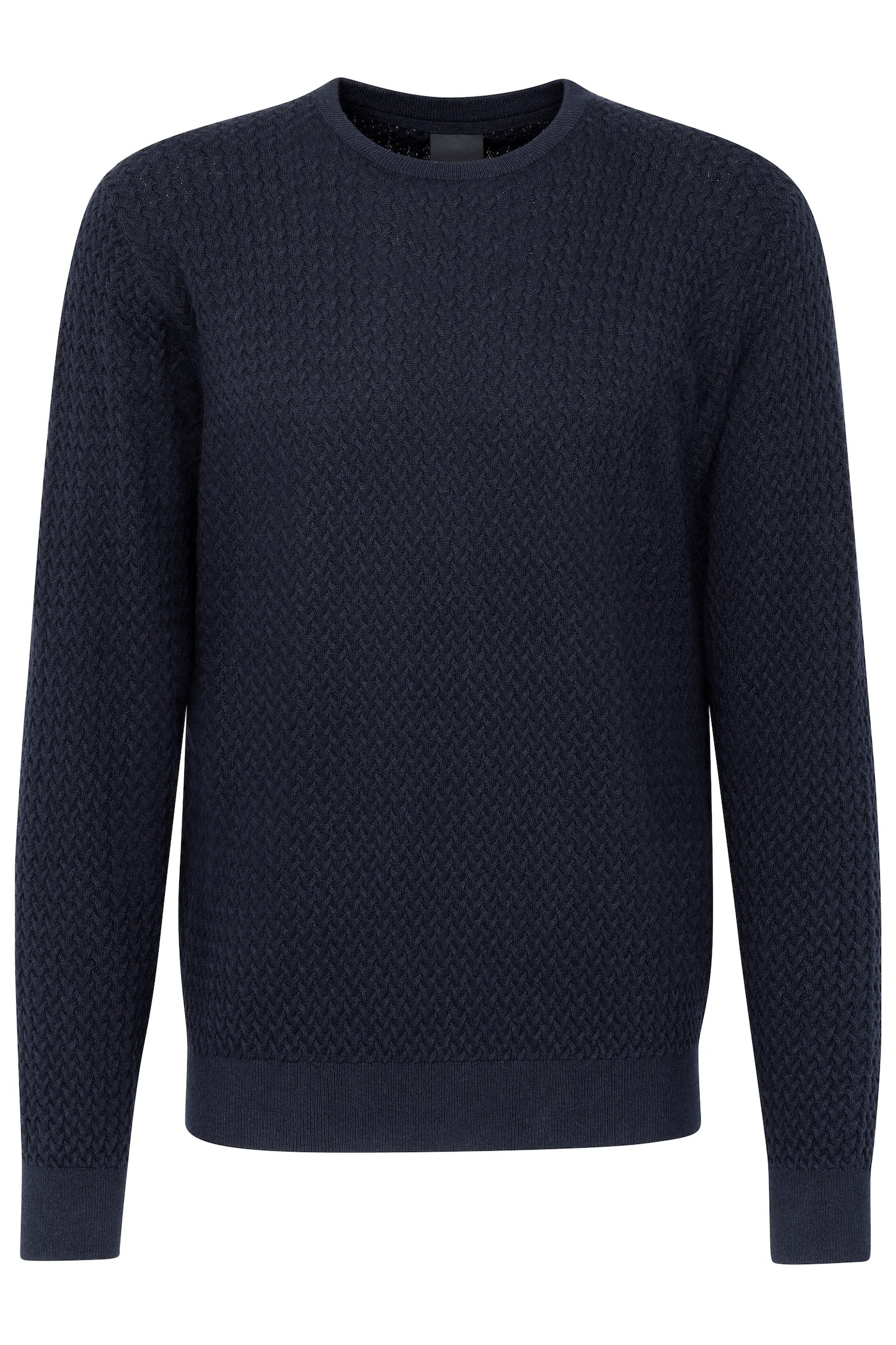 bugatti Strickpullover, mit Geflechtstruktur