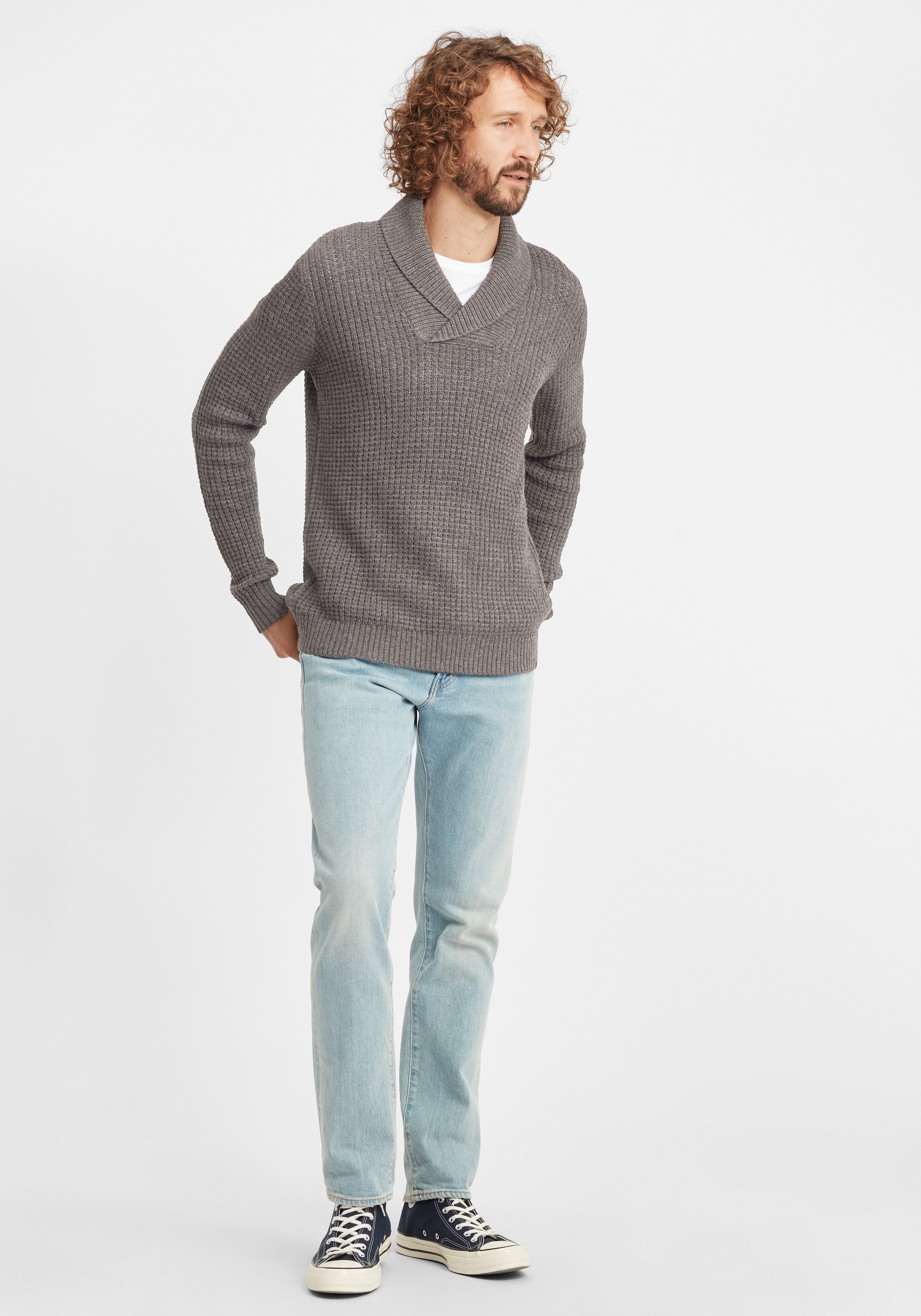 !Solid Strickfleece-Pullover »Strickpullover SDMapari«
