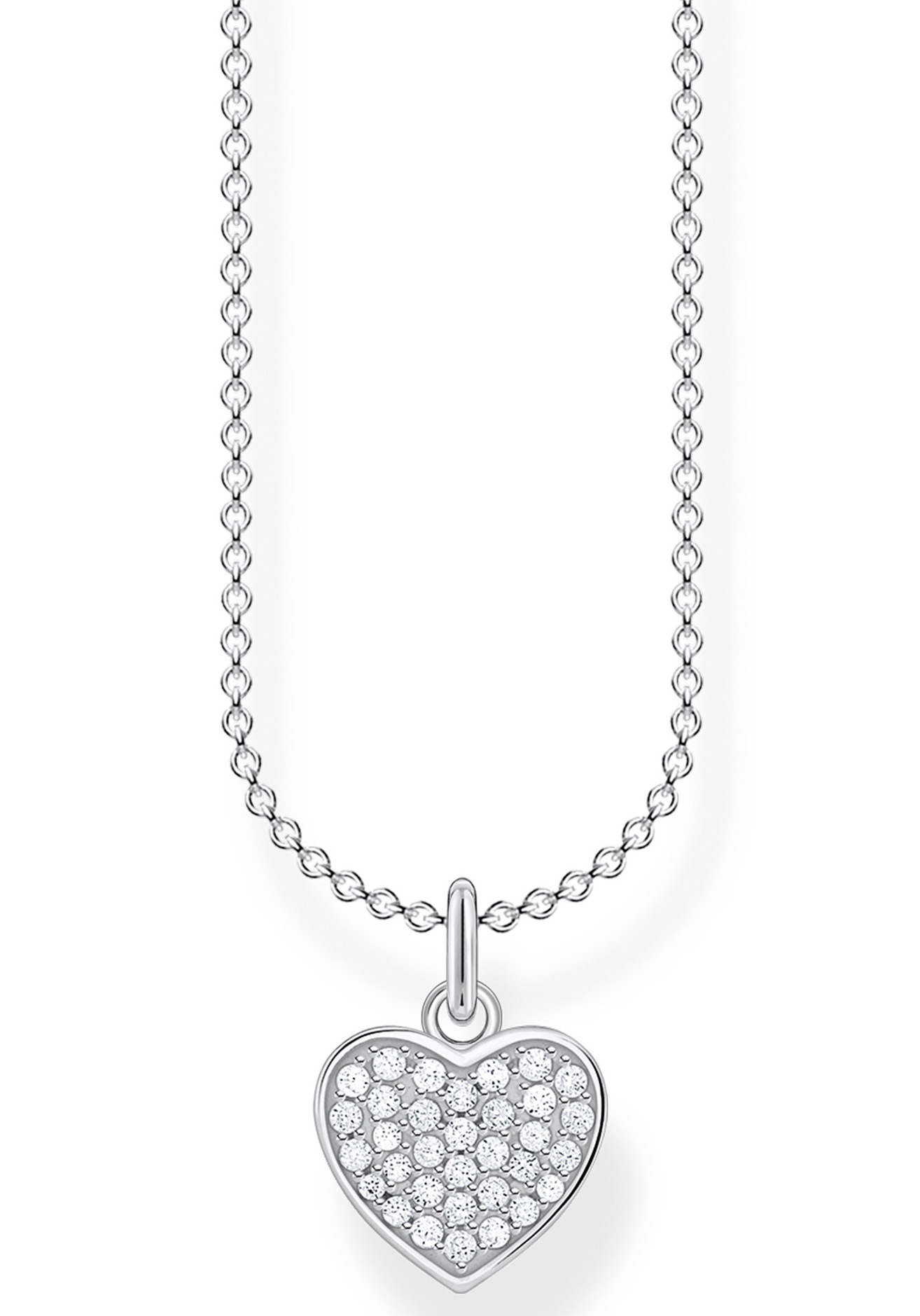 THOMAS SABO Kette mit Anhänger »Herz, KE2046-051-14-L38v, KE2046-051-14-L45v«, mit Zirkonia