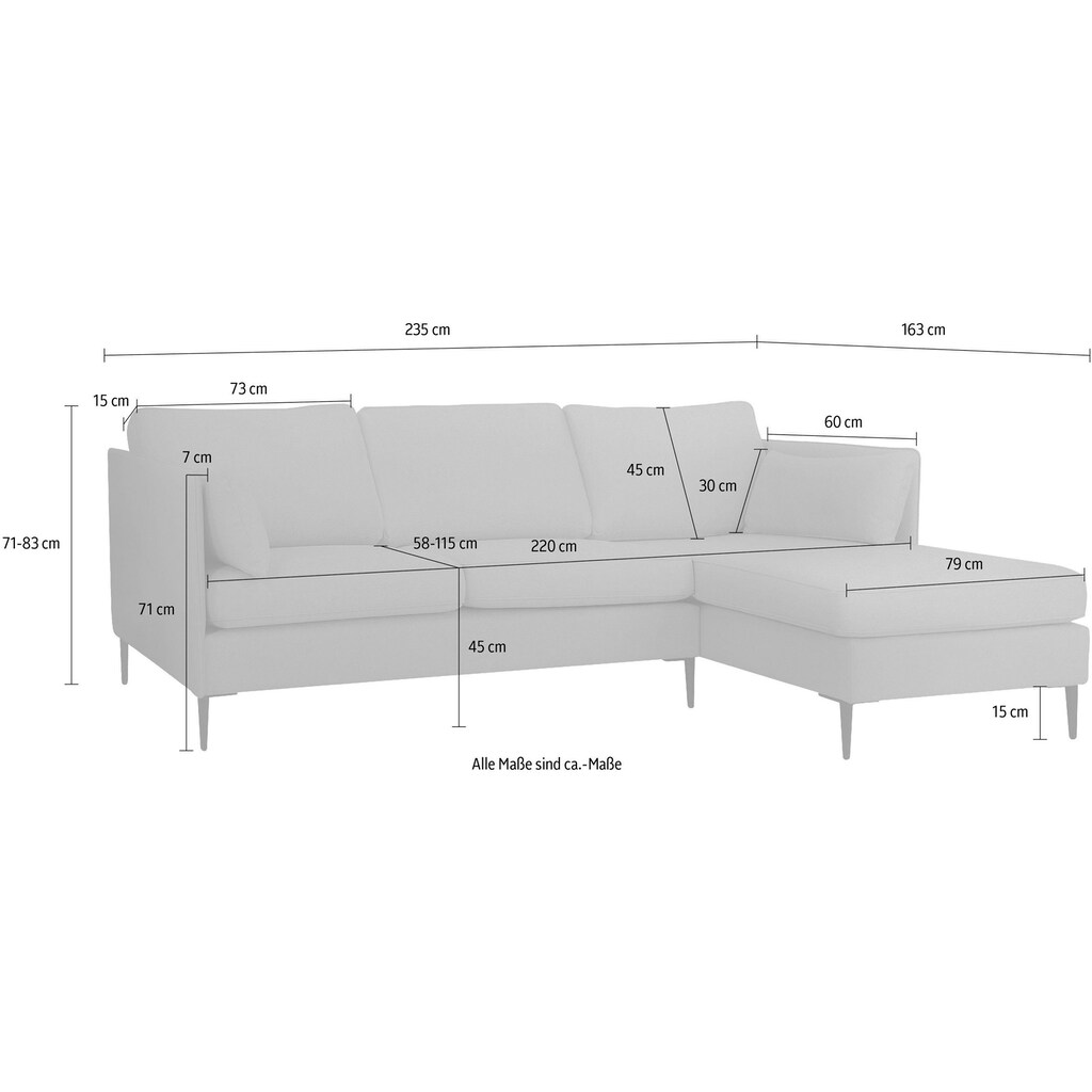 Leonique Ecksofa »Light«