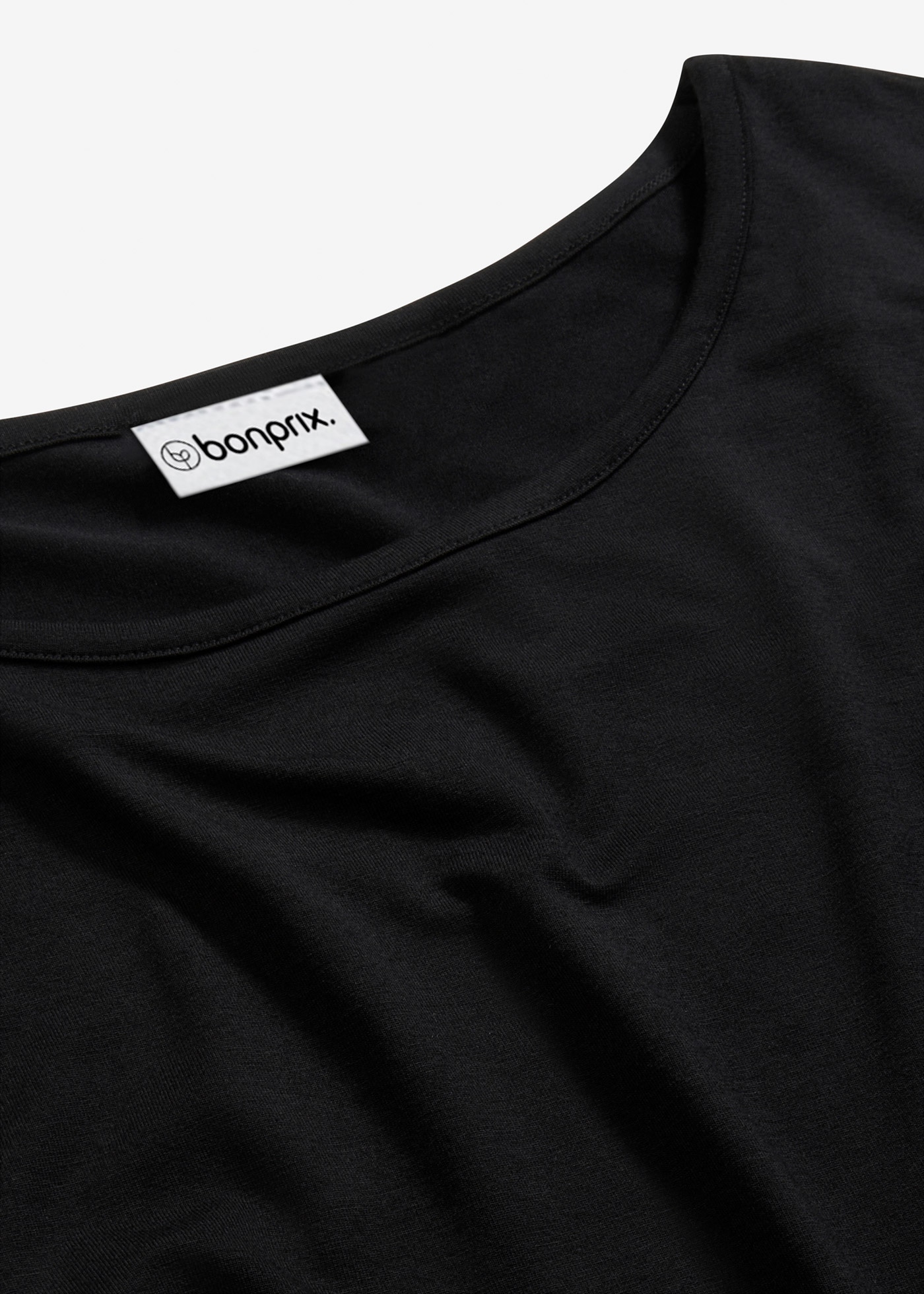 bonprix T-Shirt Oversize-Passform, Halbarm, U-Boot Ausschnitt