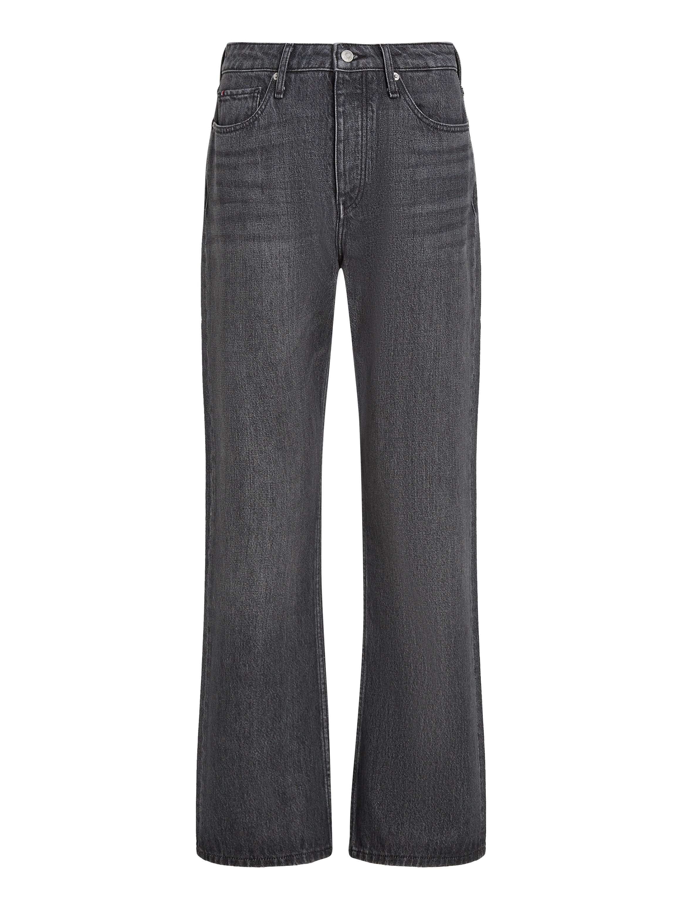 Tommy Hilfiger Straight-Jeans »CLASSIC STRAIGHT RW ECRU«, mit Logo-Badge, in Knöchellänge