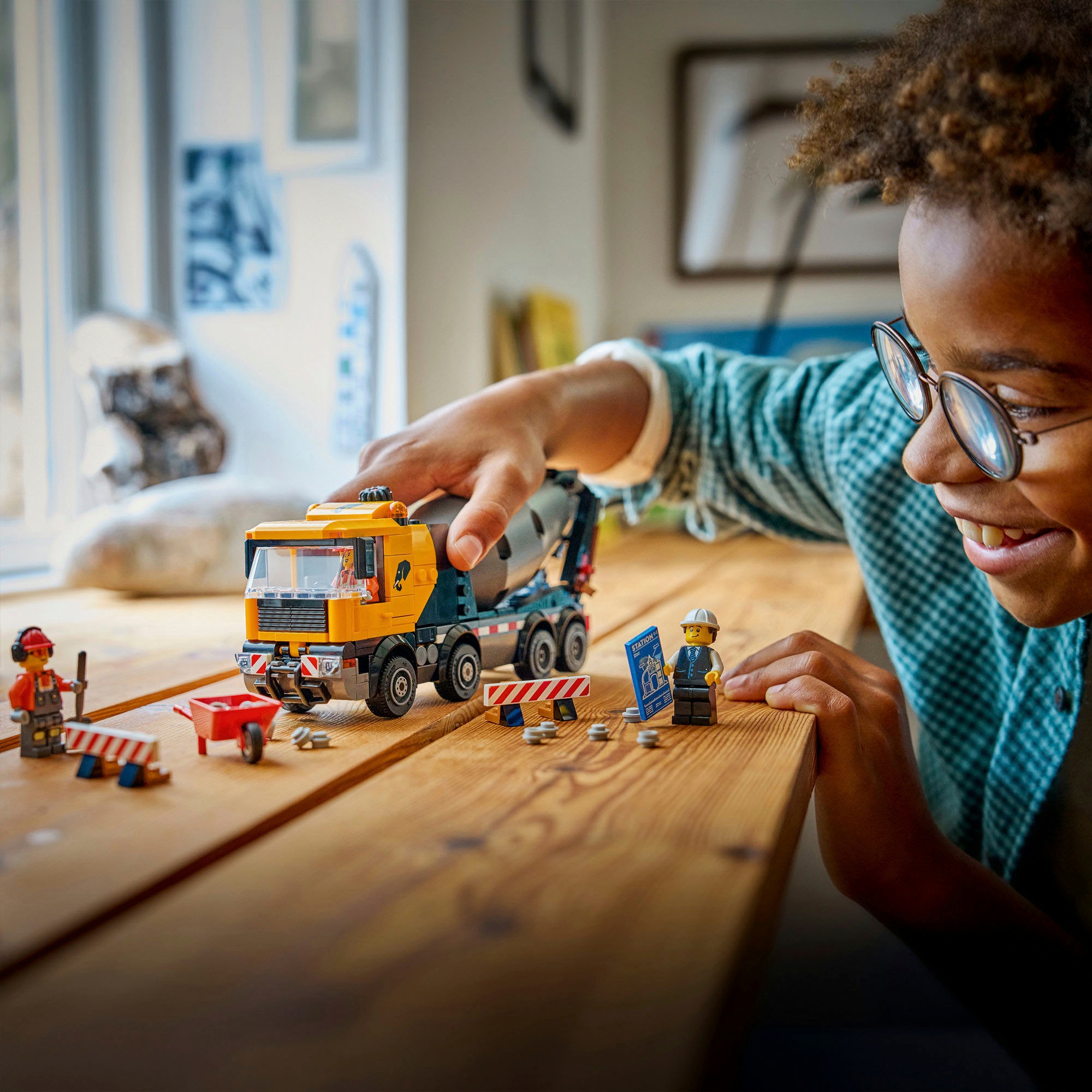 LEGO® Konstruktionsspielsteine »Betonmischer (60478), LEGO City« Made in Europe