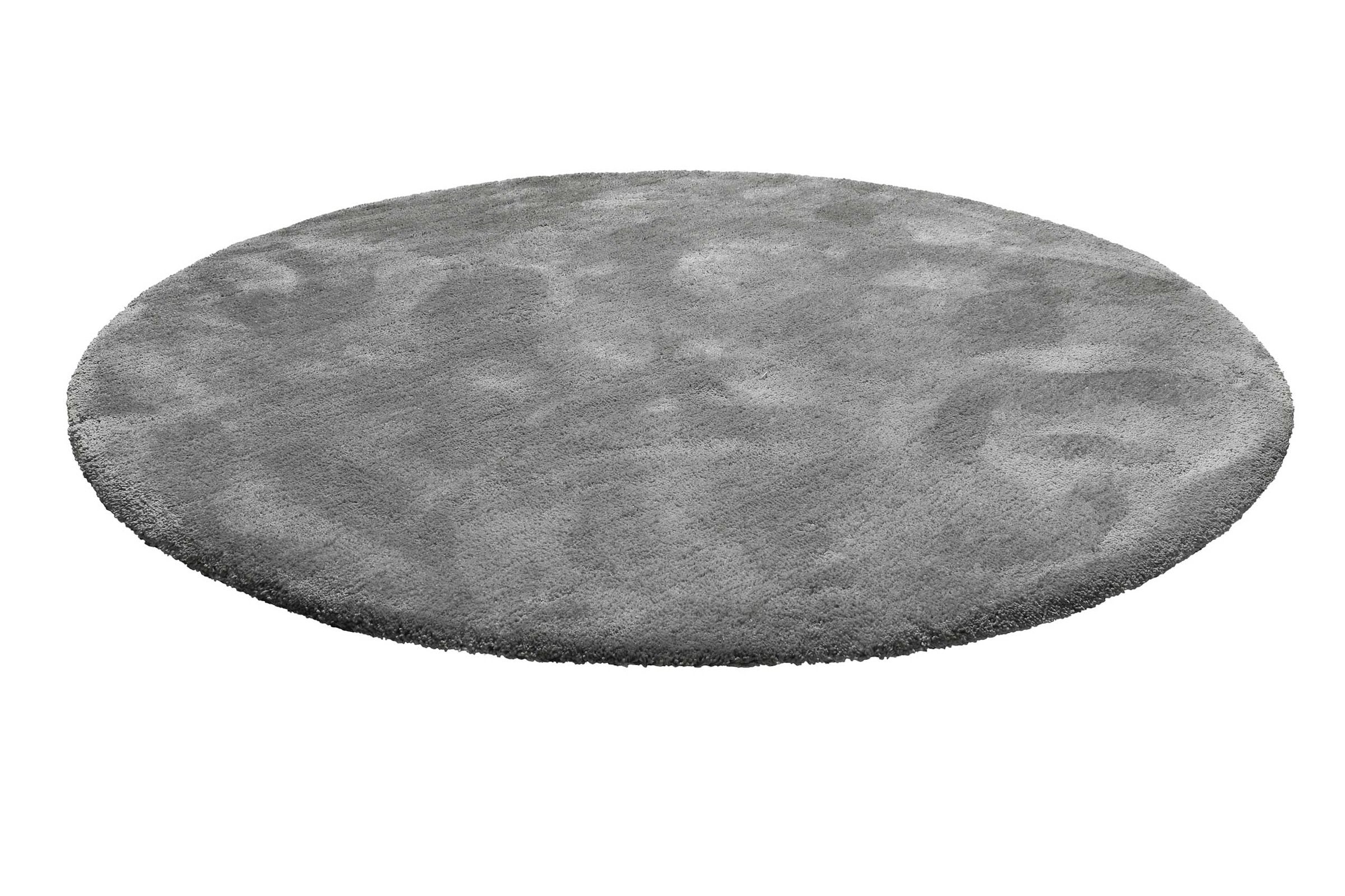 Wecon home Basics Teppich »Emilia« rund 25 mm Höhe Hochflorteppich, getuftet, modern, einfarbig, flauschig, Wohnzimmer