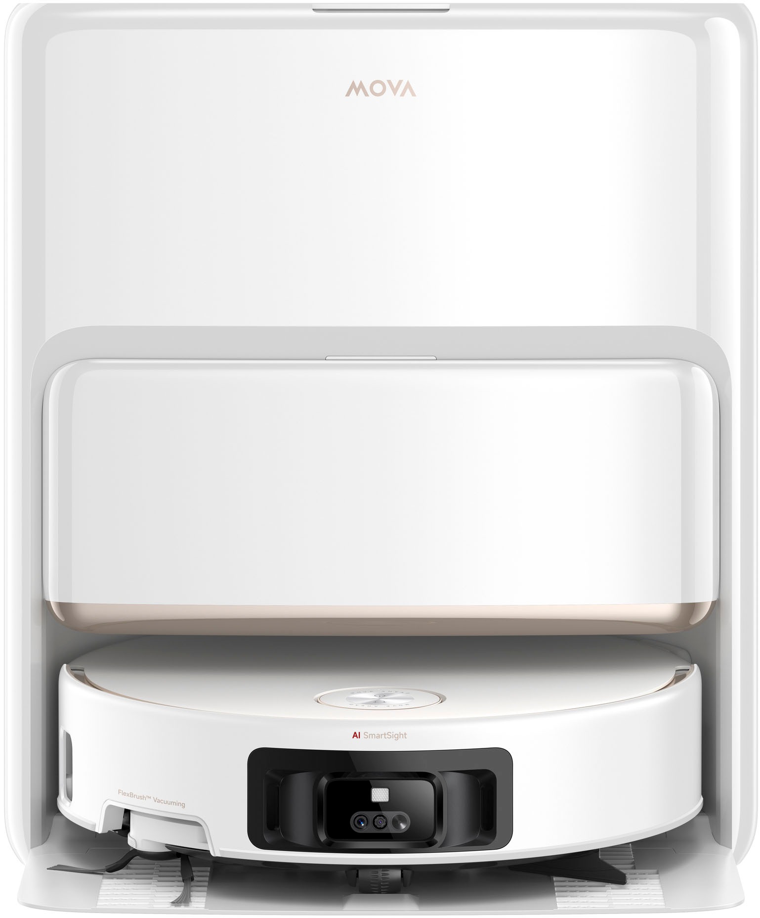 Mova Saugroboter »Z60 Ultra Roller Complete, App- & Sprachsteuerung,« Vollautomatische Basisstation, Anti-Verhedderungsbürste,