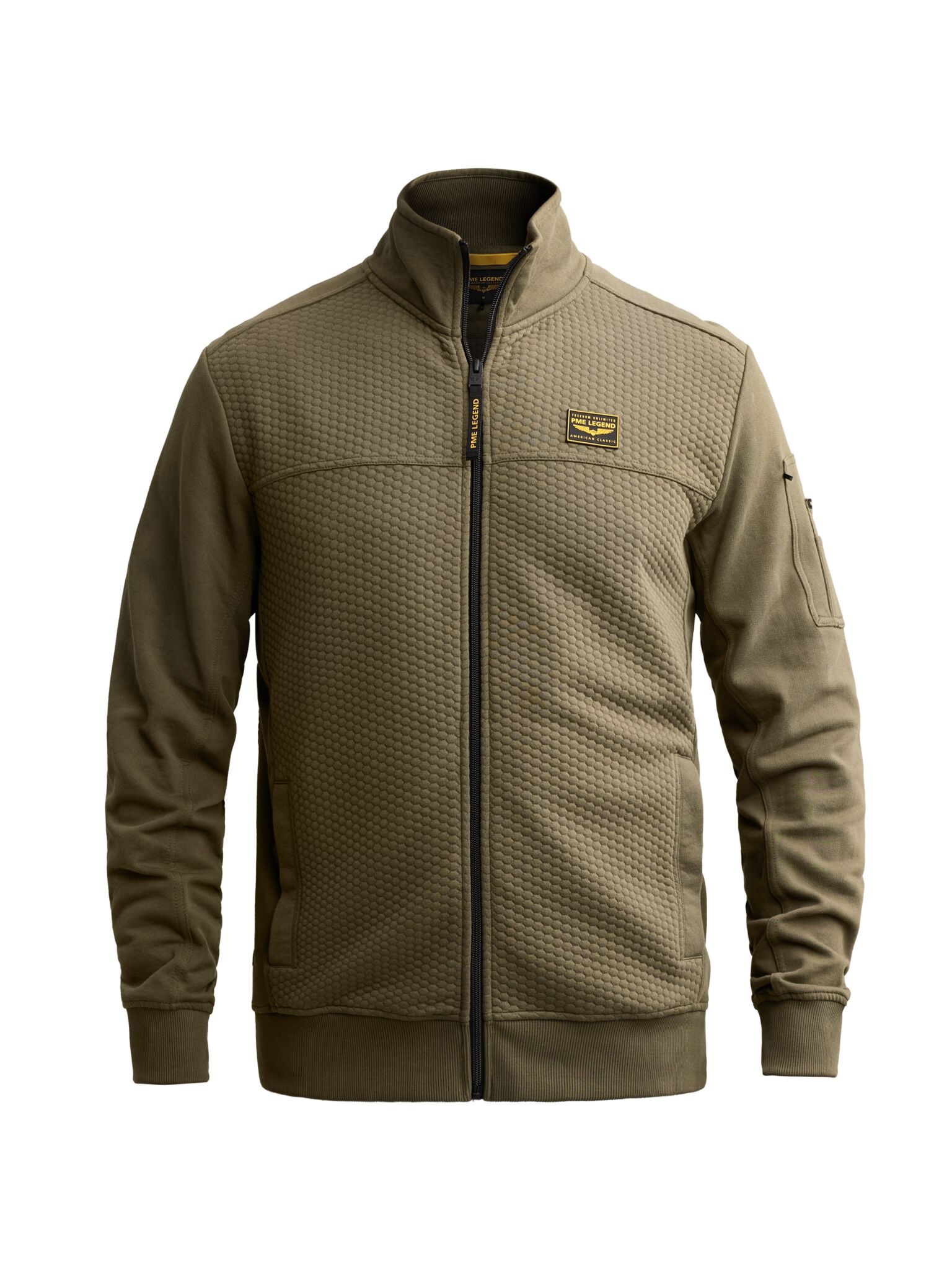 PME LEGEND Sweatjacke mit seitlichen Eingrifftaschen