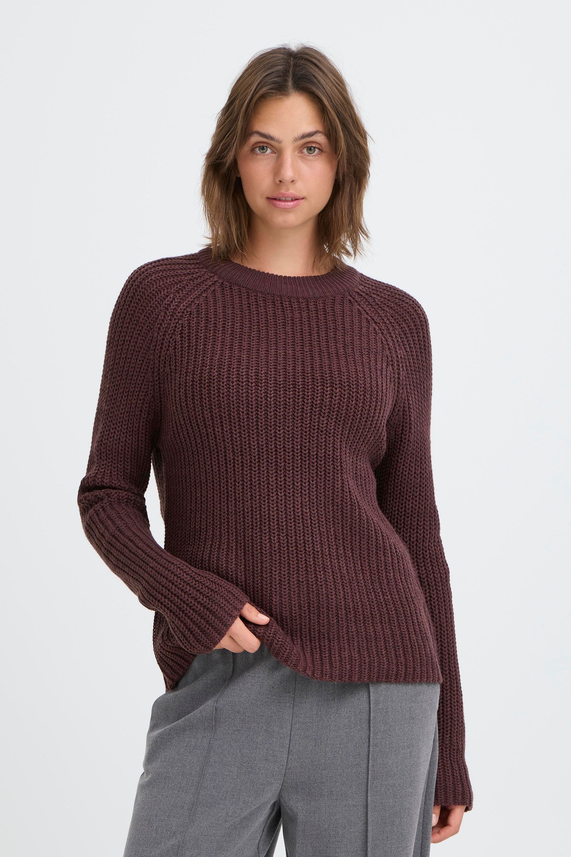 OXMO Strickfleece-Pullover »Strickpullover OXFKANNA«