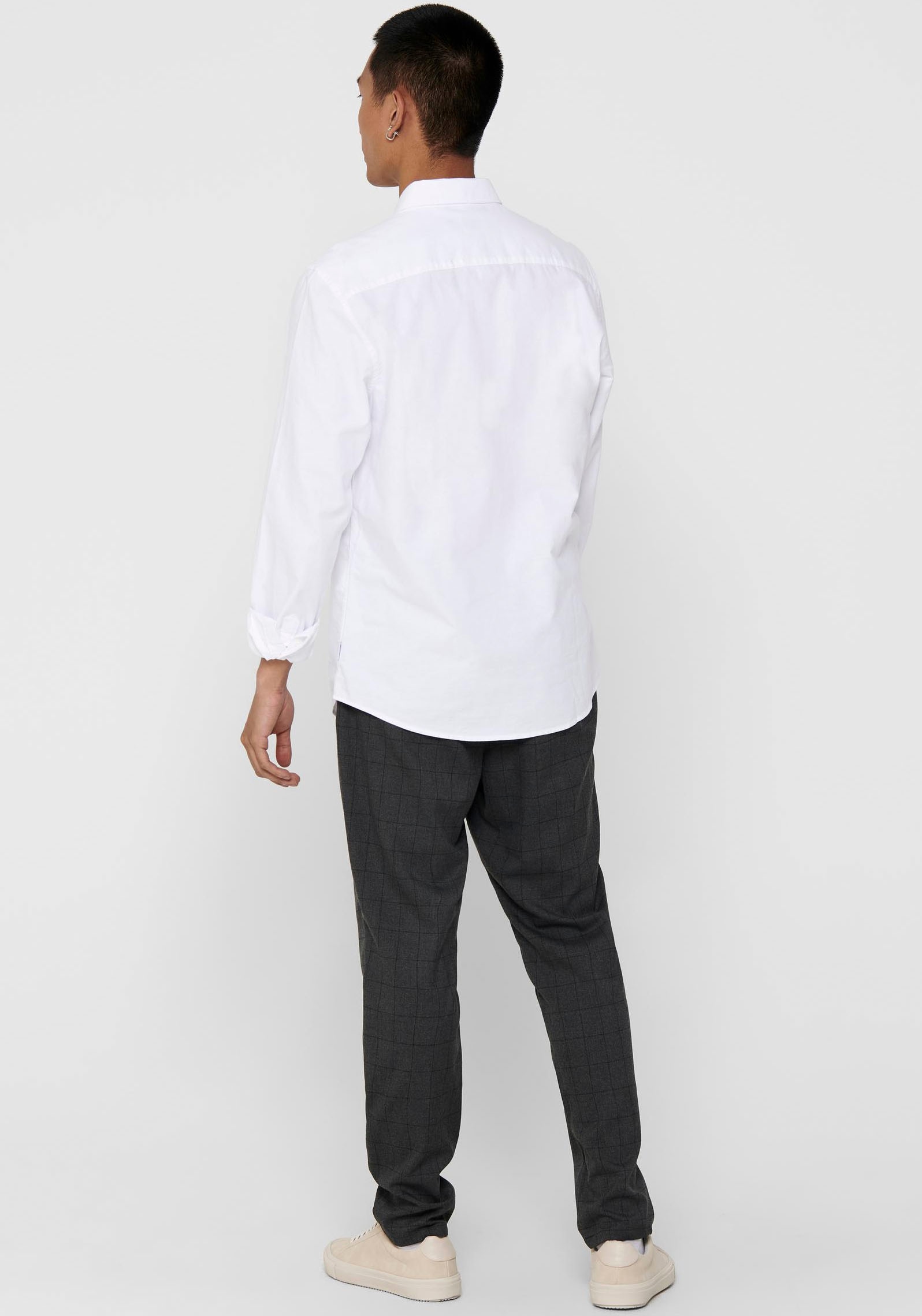 ONLY & SONS Langarmhemd »ONSALVARO SLIM LS OXFORD SHIRT«