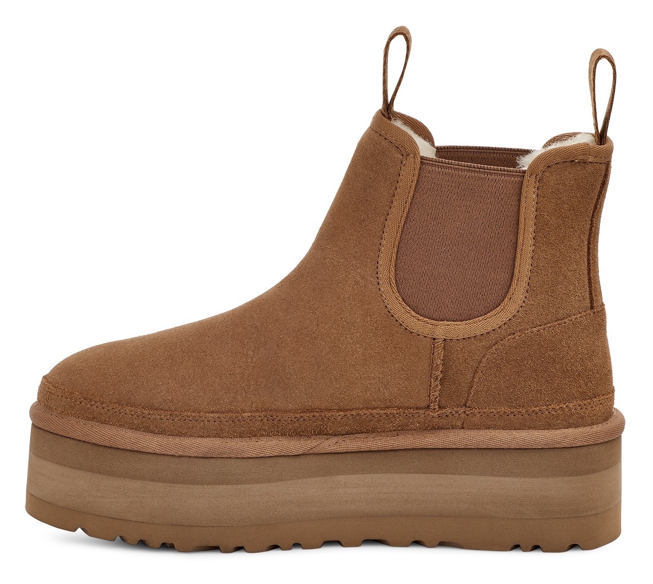 UGG Chelseaboots »NEUMEL PLATFORM CHELSEA«, Plateaustiefel, Winterstiefel mit praktischen Anziehlaschen