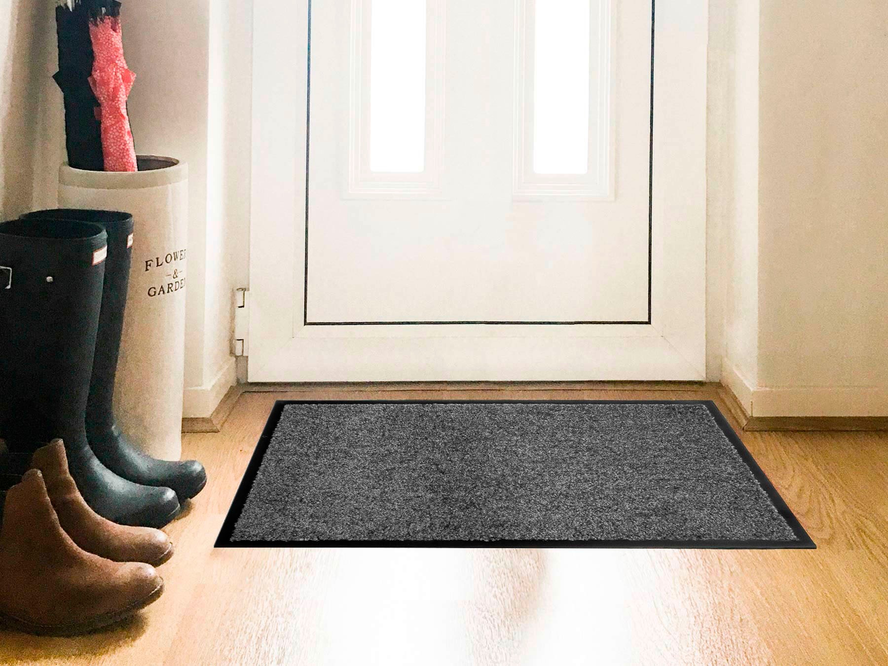Primaflor-Ideen in Textil Fußmatte »Schmutzfangmatte CLEAN PRO, Made in Belgium«, rechteckig, 8 mm Höhe, Uni-Farben, UV-beständig, strapazierfähig, waschbar