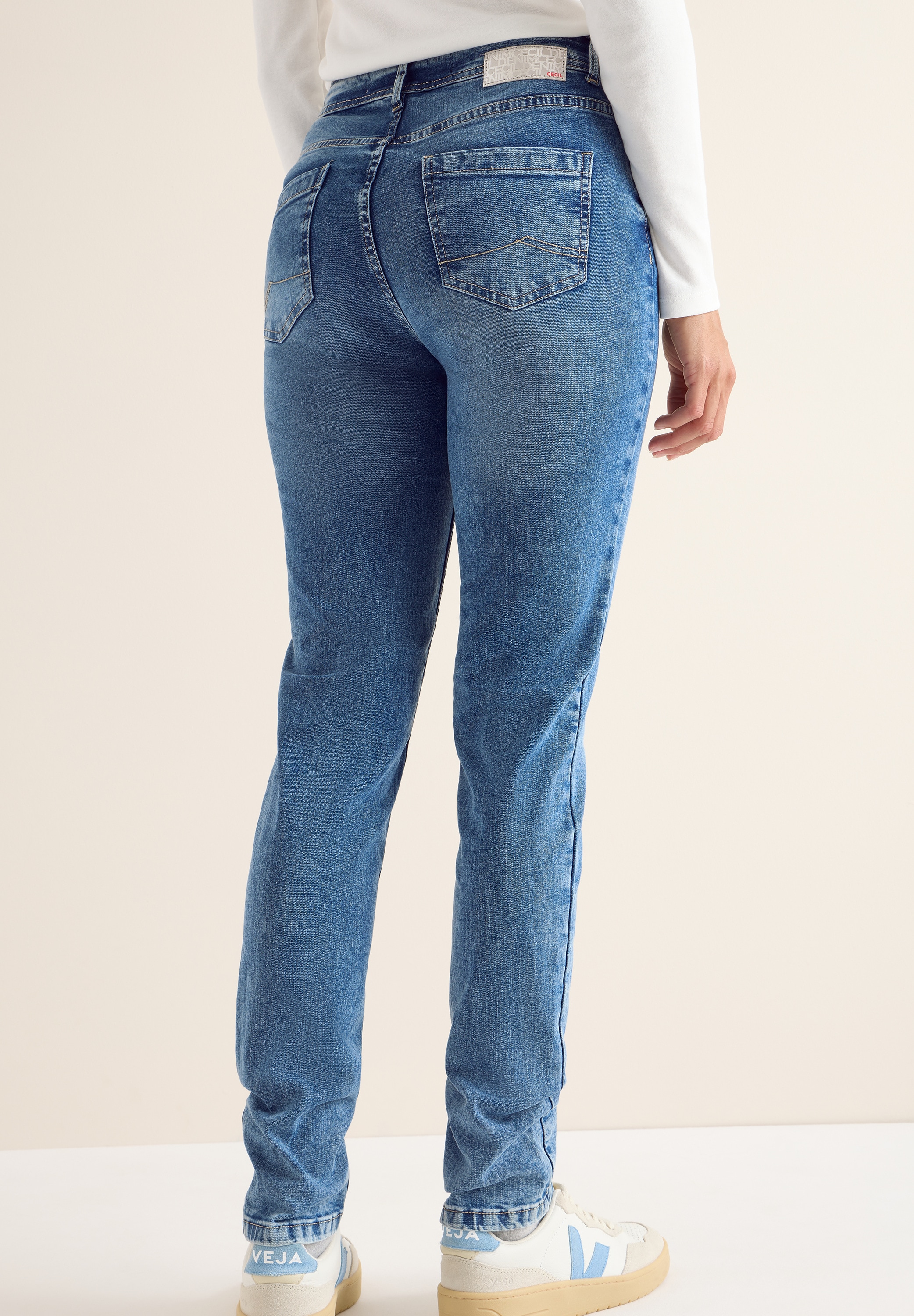 Cecil Slim-fit-Jeans »Style Toronto« High Waist, im 5-Pocket-Stil
