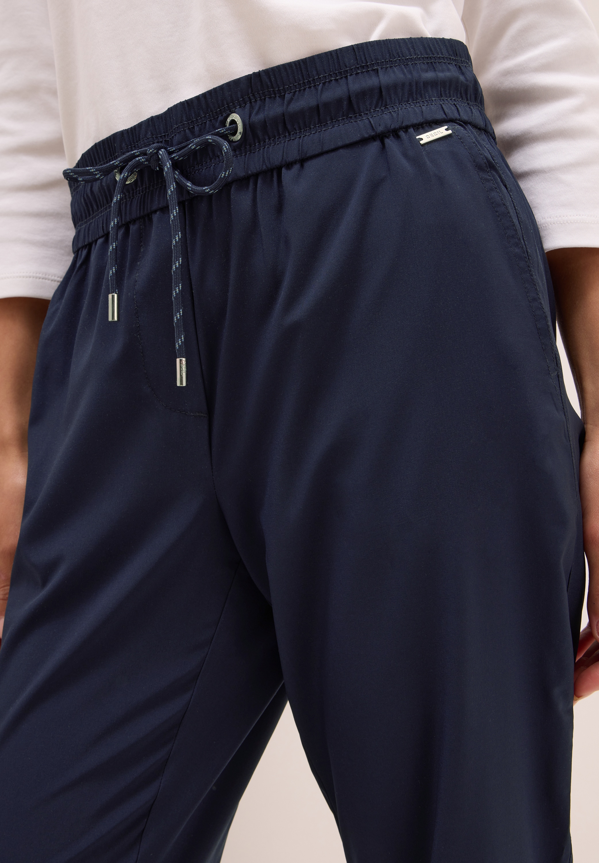 Cecil Stoffhose »Style Tracey Light«, mit elastischem Bund und Tunnelzug