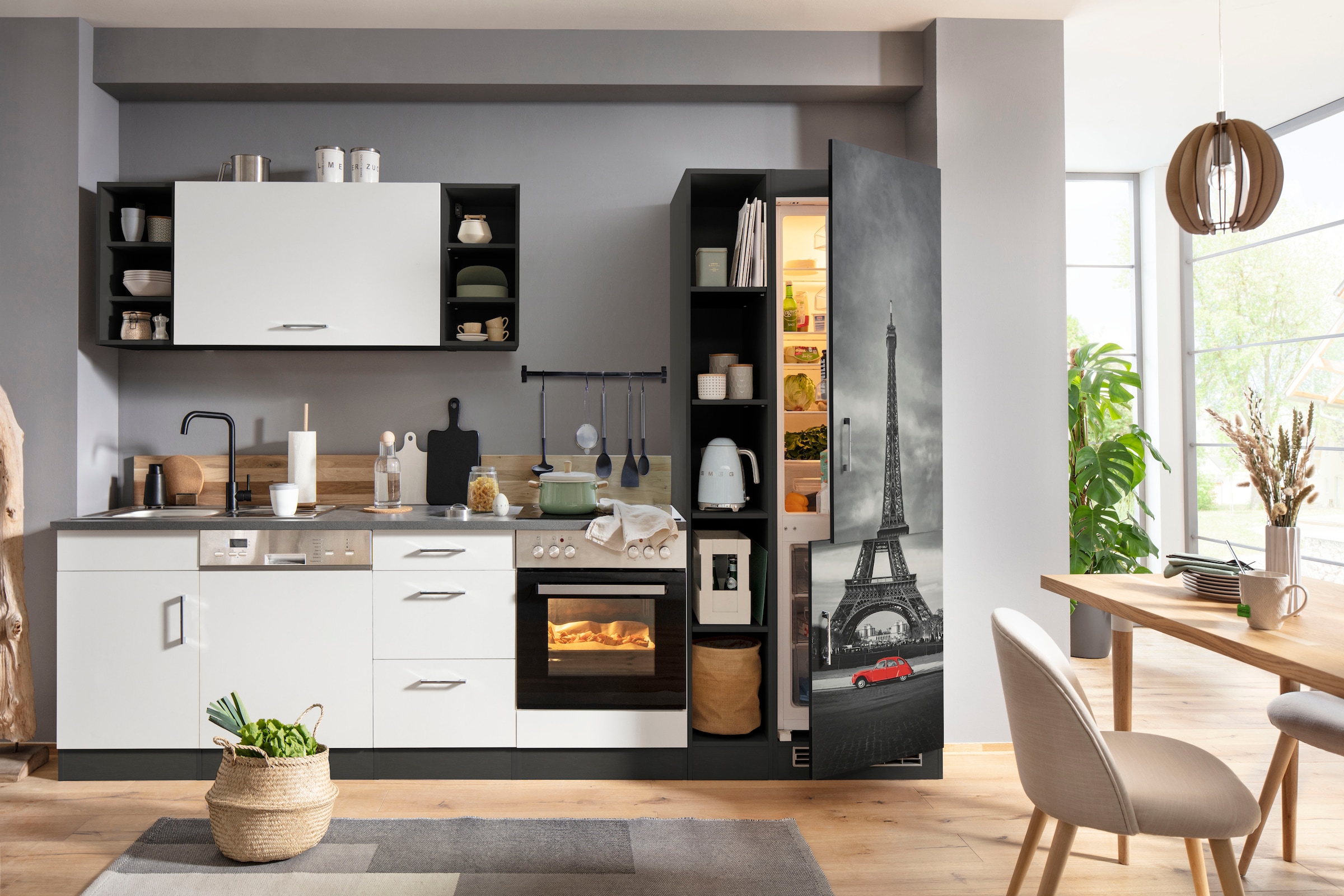 Küchenzeile bei Breite HELD OTTO »Paris«, 310 E-Geräte, MÖBEL ohne cm
