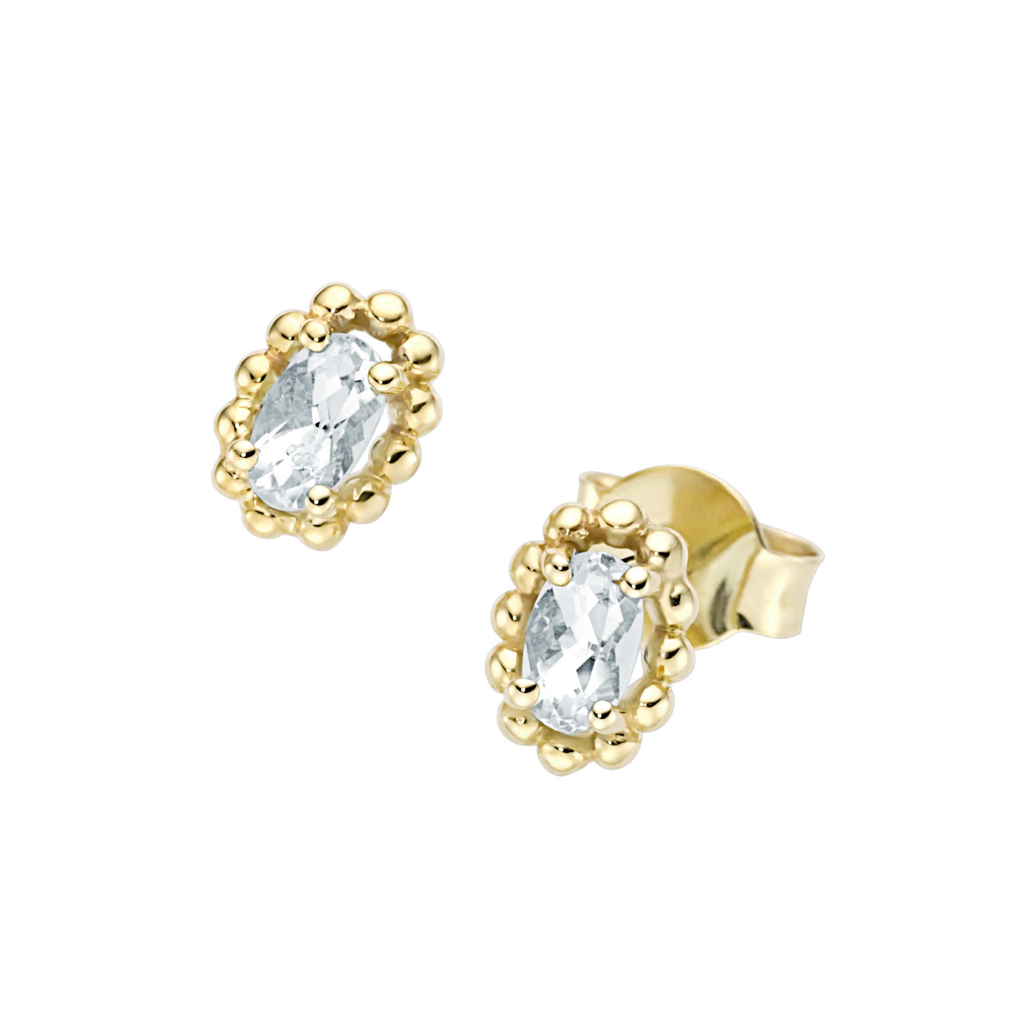 Luigi Merano Paar Ohrstecker »Ohrstecker mit Edelsteinen, Gold 375«