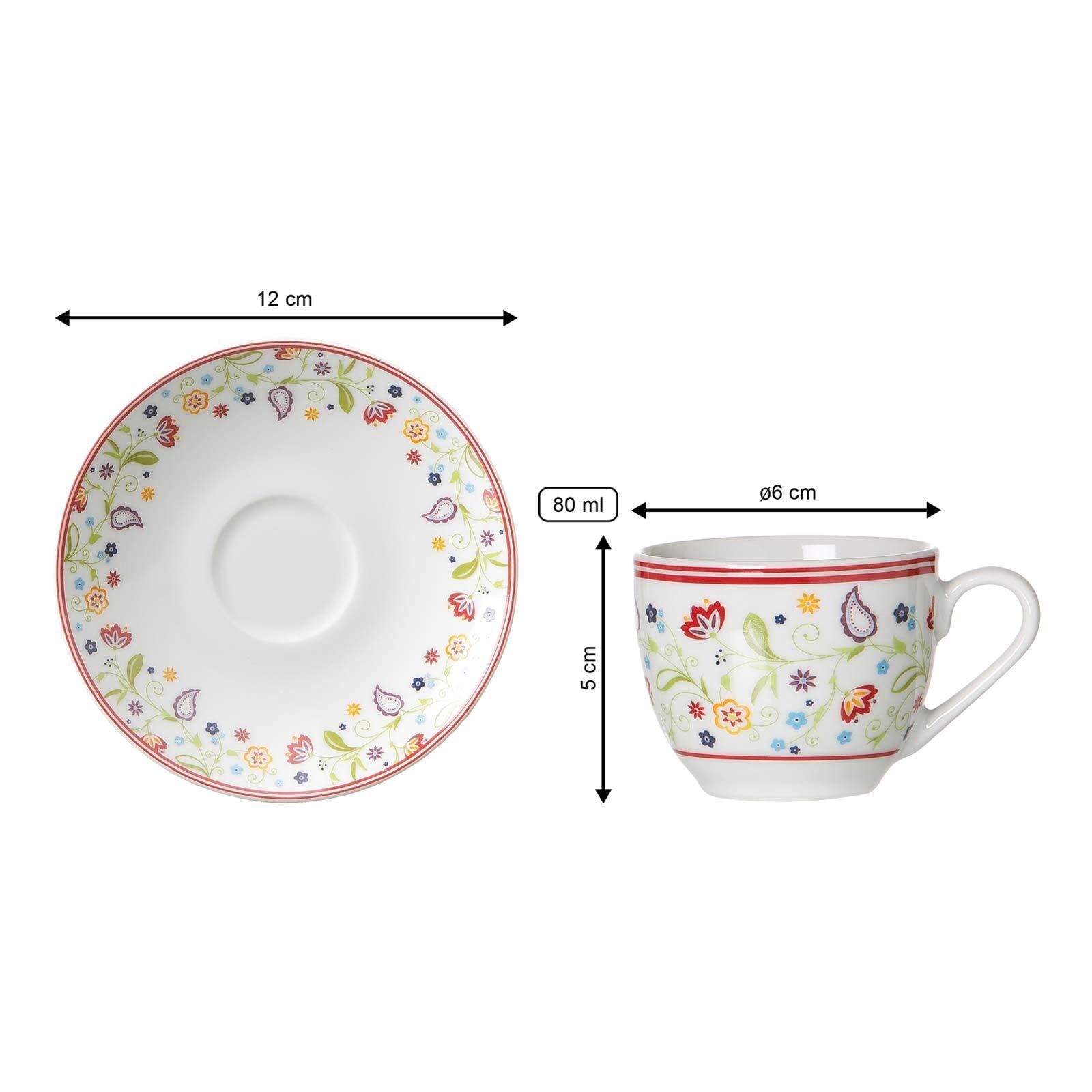 Ritzenhoff & Breker Tasse »Espressotasse mit Untertasse Shanti 80 ml bunt«
