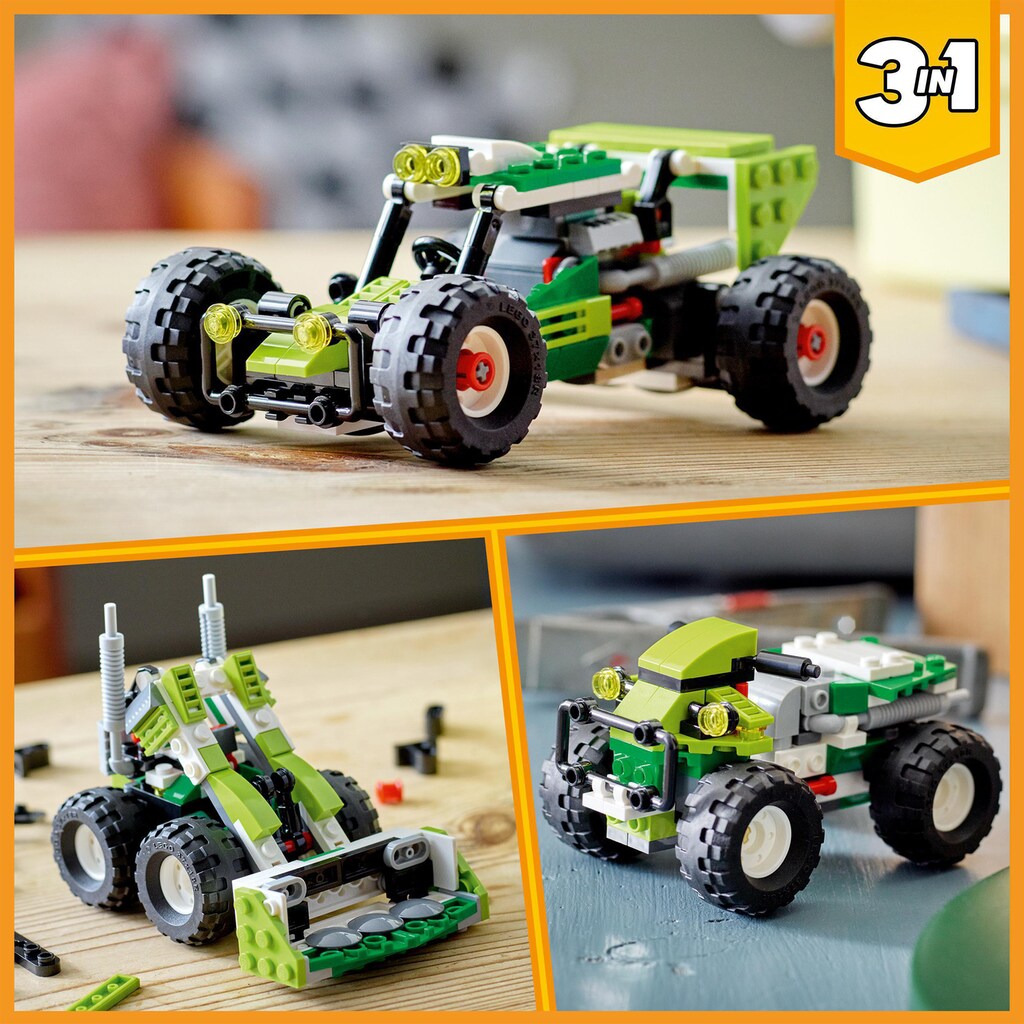 LEGO® Konstruktionsspielsteine »Geländebuggy (31123), LEGO® Creator 3in1«, (160 St.)