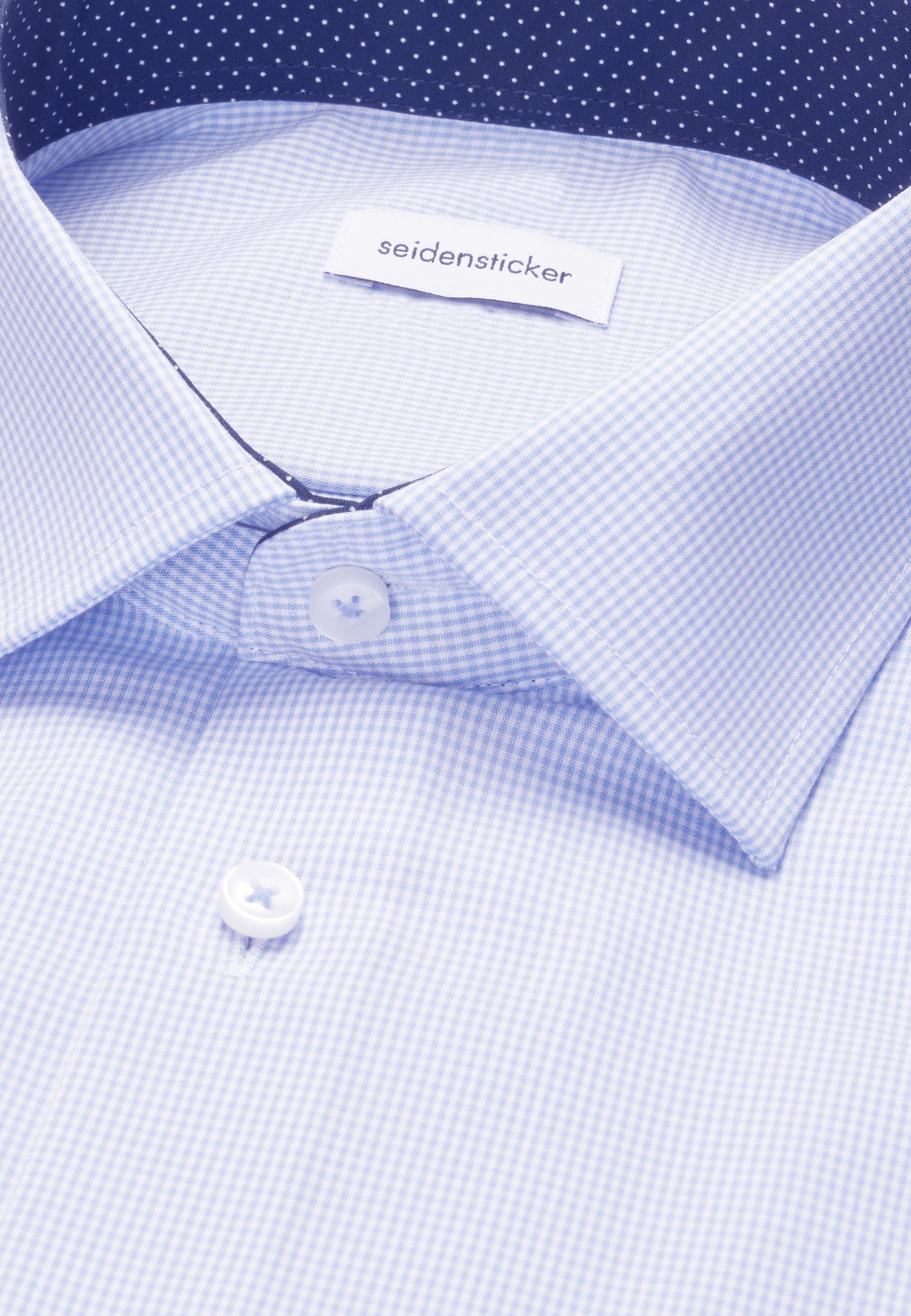 seidensticker Businesshemd »Schwarze Rose« Regular 1/1 Kentkragen Karo