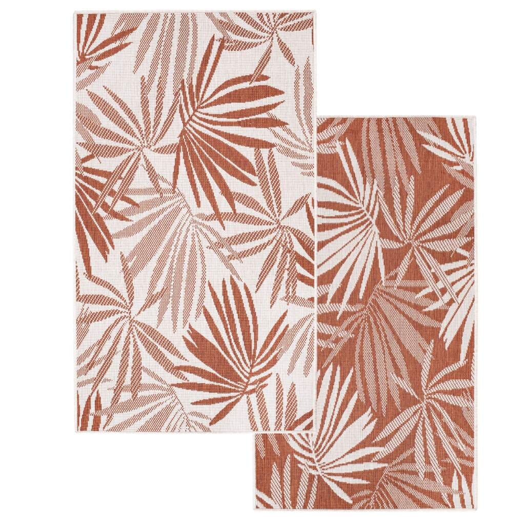 Carpet City Outdoorteppich »DUO RUG 5771« rechteckig 5 mm Höhe Wendeteppich Wetterfest In- & Outdoor, Balkon, Terrasse, Wohnzimmer