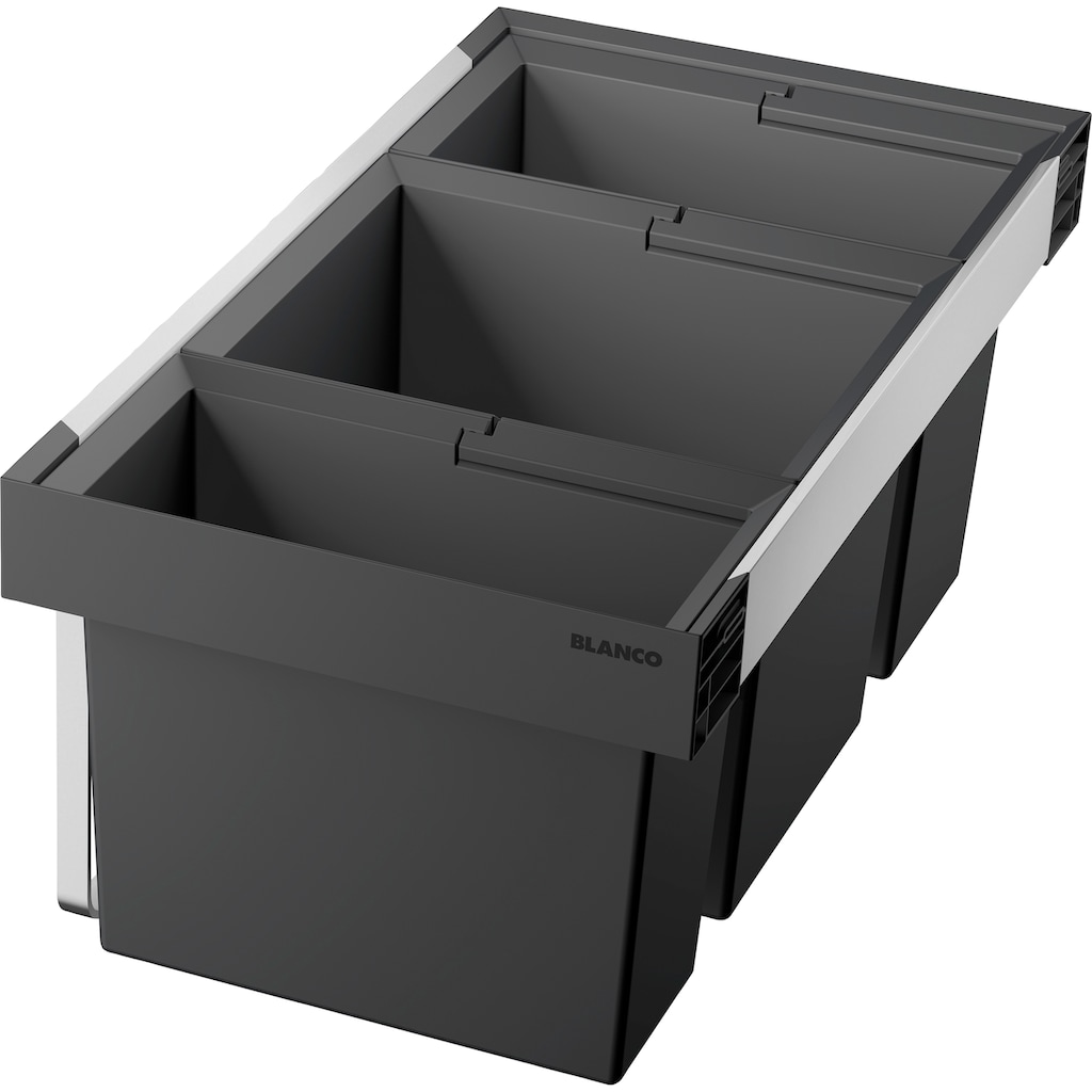 Blanco Mülltrennsystem »Flexon II 80/3«, 3 Behälter, Kunststoff, Stahlblech, 800 mm Untermass