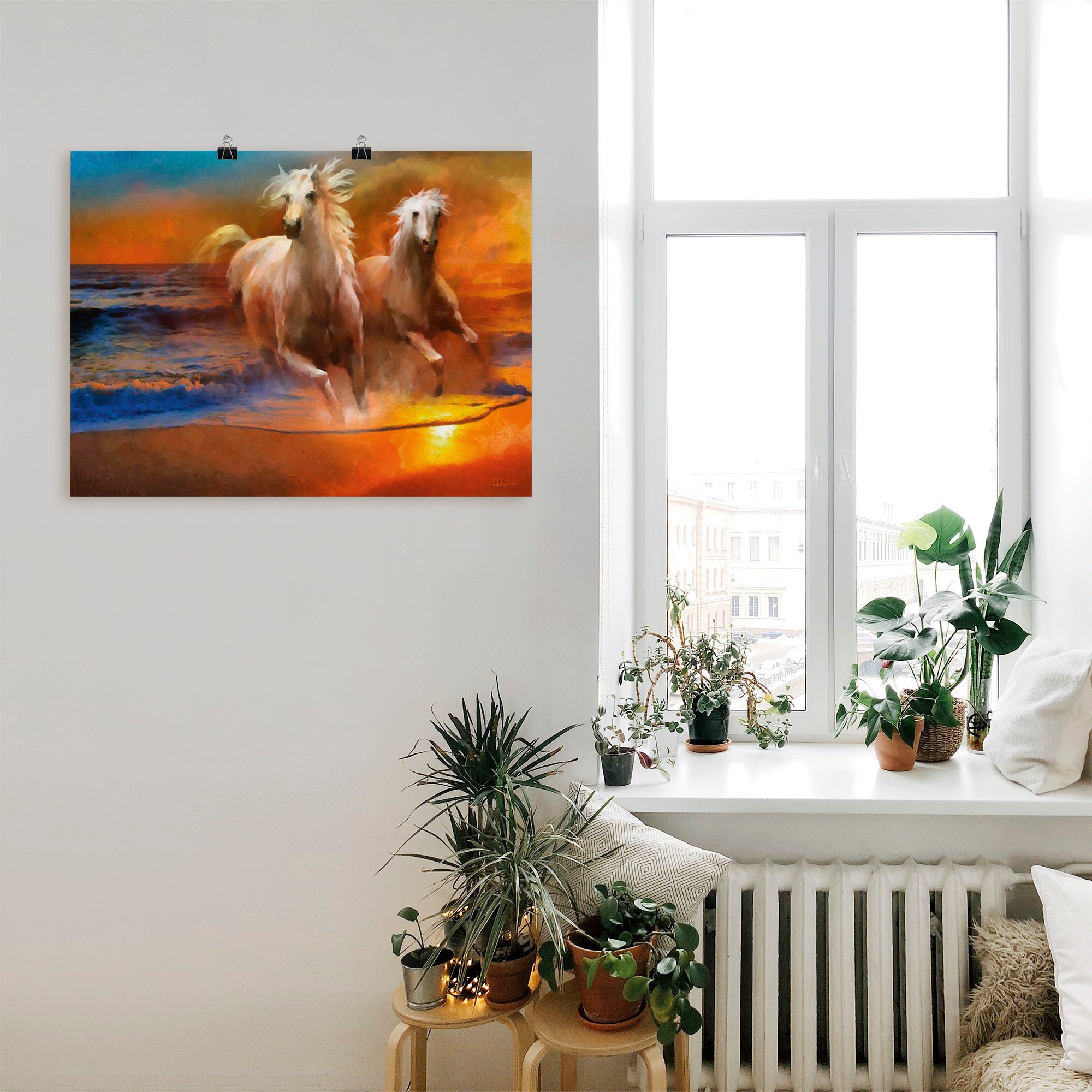Artland Wandbild »Rennende Pferde«, Pferdebilder, (1 St.), als Alubild, Leinwandbild, Wandaufkleber oder Poster in versch. Größen