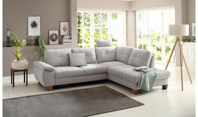 Home affaire Ecksofa »Laverna«, wahlweise mit Bettfunktion in 4 Bezugsqualitäten kaufen Home affaire Ecksofa »Laverna«, wahlweise mit Bettfunktion in 4 Bezugsqualitäten kaufen