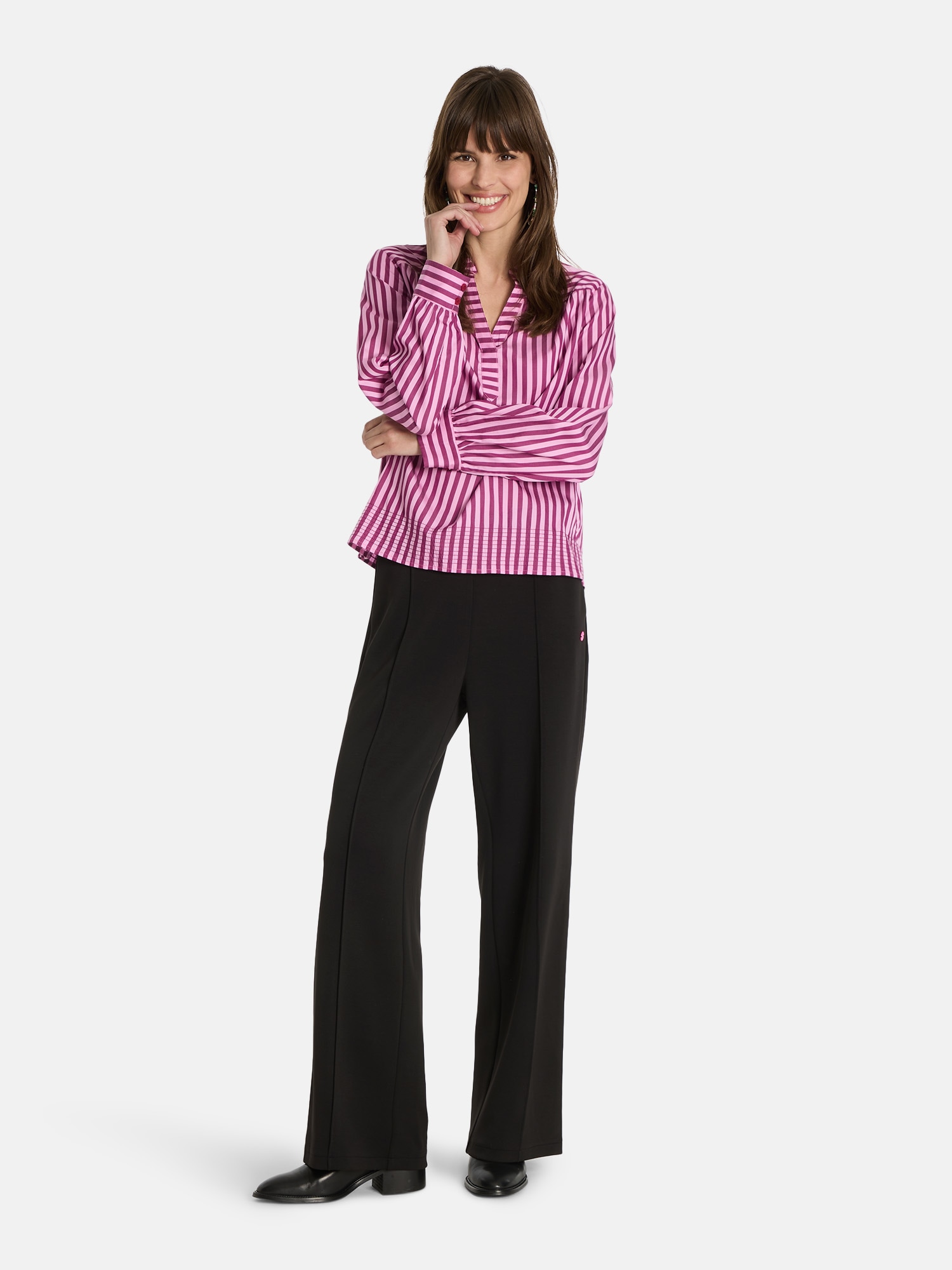 Lieblingsstück Stoffhose  mit weitem Bein