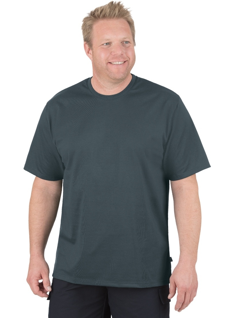 Trigema T-Shirt »TRIGEMA T-Shirt DELUXE Baumwolle«, (1 tlg.)