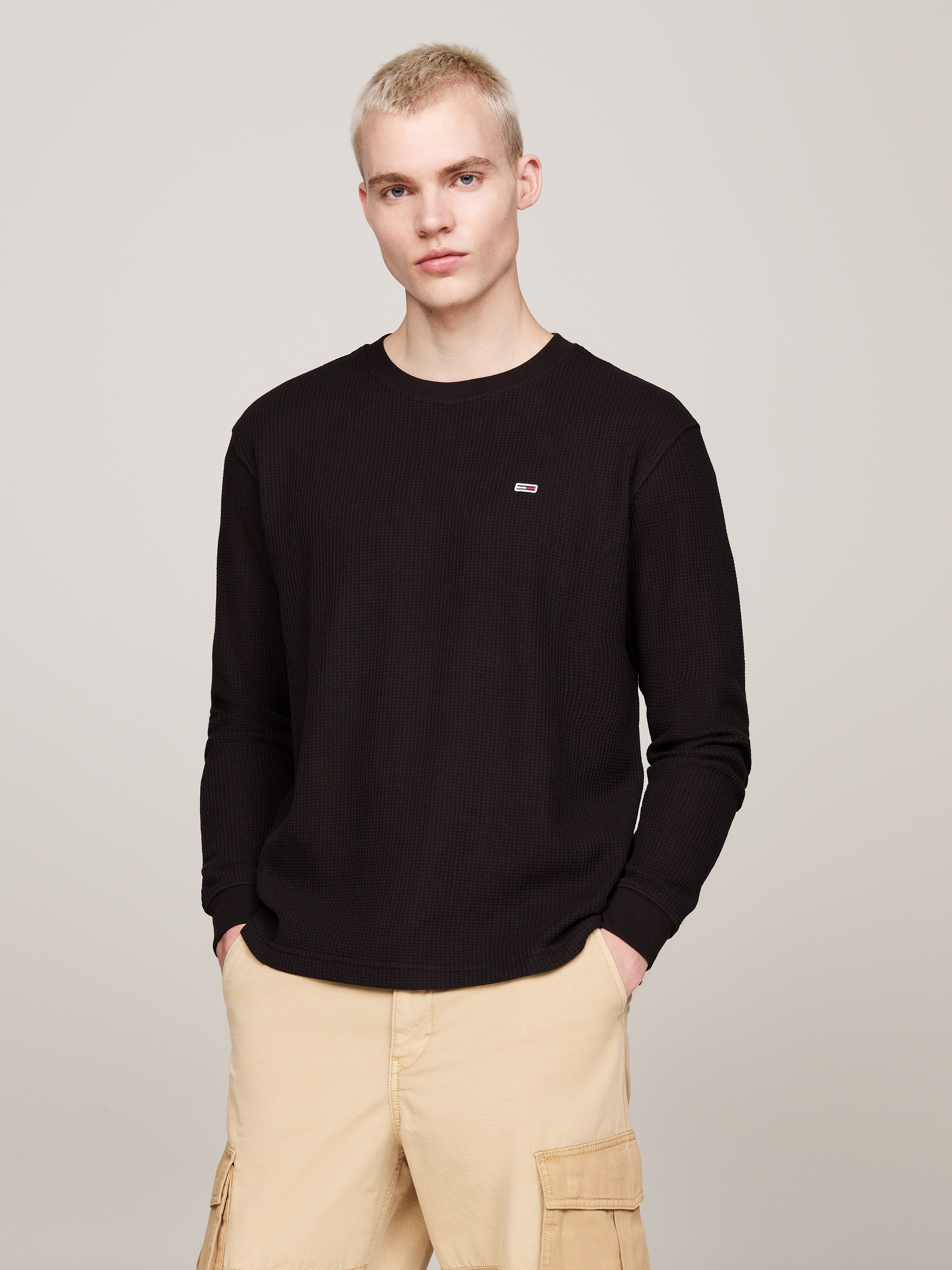 Tommy Jeans Longsleeve »TJM REG WAFFLE L/S TEE«