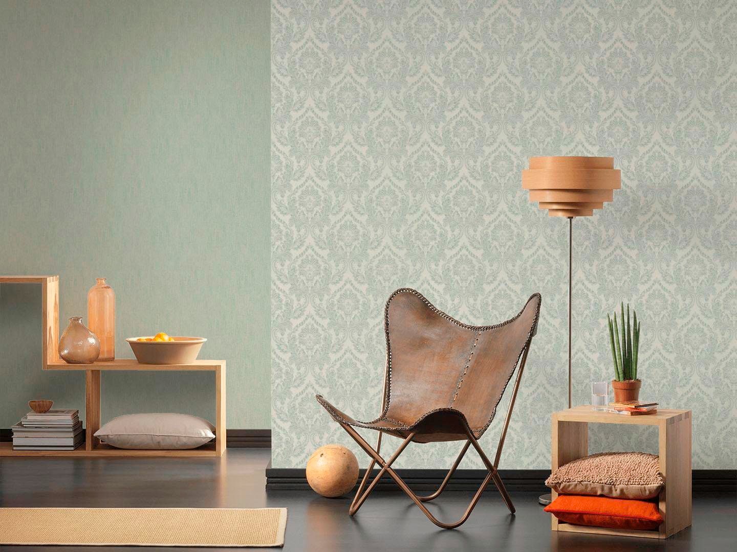 living walls Textiltapete »Di Seta« einfarbig | uni | unifarben leicht strukturiert Uni Tapete einfarbig Tapeten Wohnzimmer Schlafzimmer Küche modern Büro