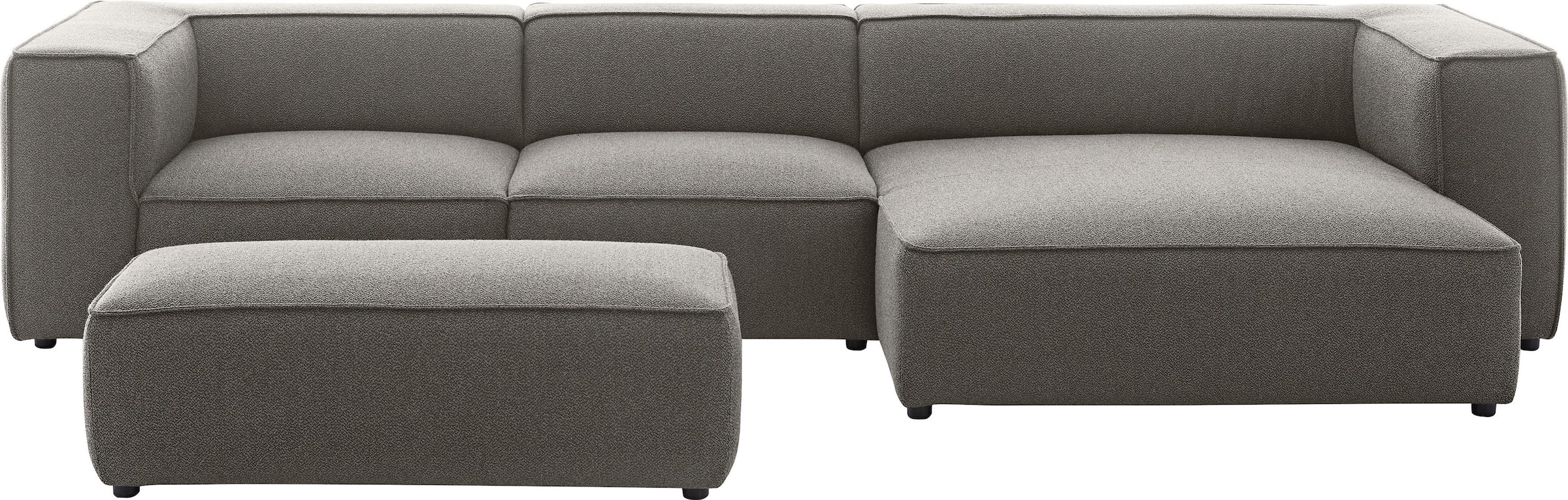 W.SCHILLIG Ecksofa »around-the-block«, mit eleganter Biese, mit Federkern, Breite 341 cm
