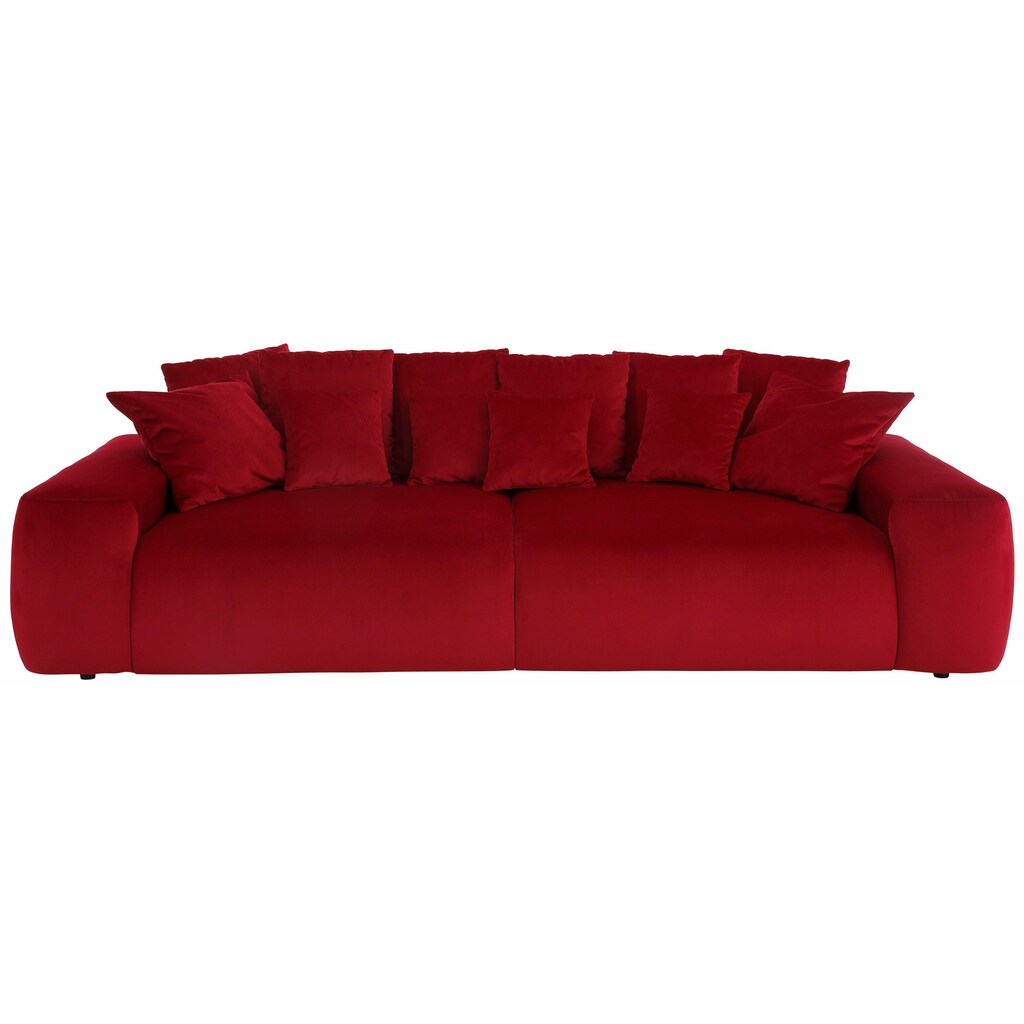Home affaire Big-Sofa »Sundance«, mit vielen Kissen, Breite ca. 306 cm, Boxspring-Federung