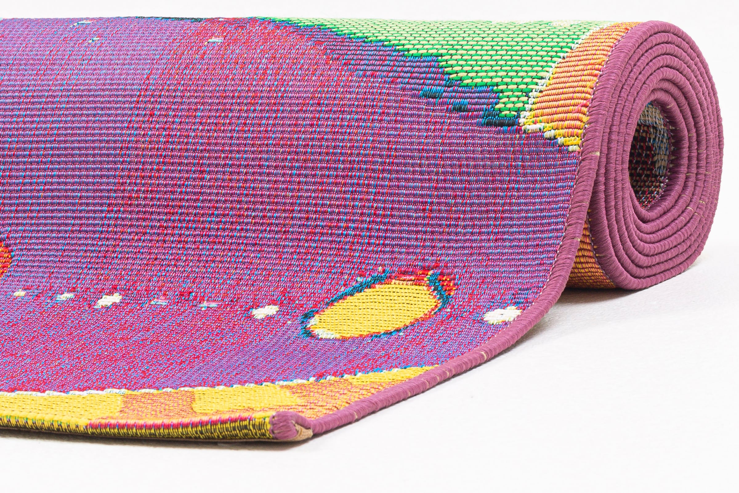 Sansibar Teppich »Rantum Beach SA-020«, rechteckig, 5 mm Höhe, Flachgewebe, modernes Design, Surfboards, In- und Outdoor geeignet