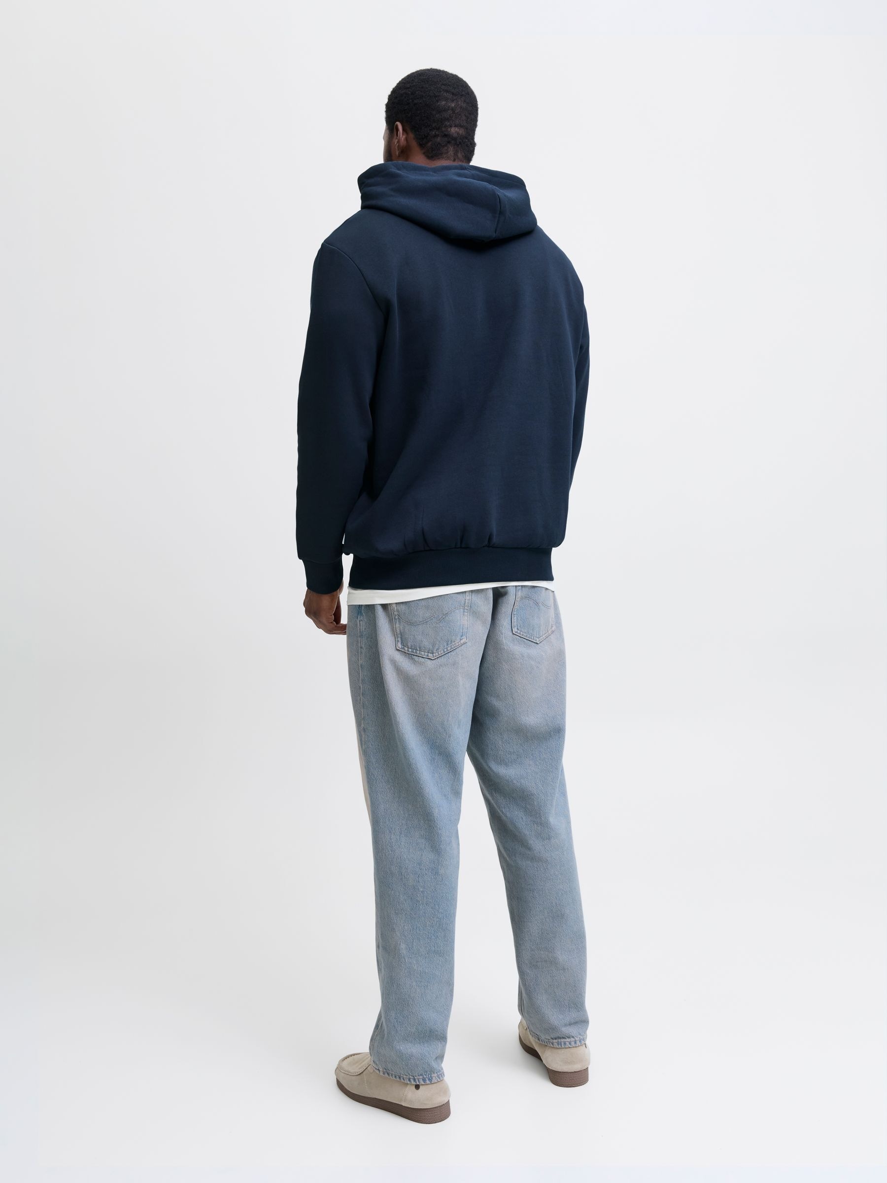 Jack & Jones PlusSize Hoodie »JJELOGO SWEAT HOOD 2 COL 24/25 NOOS PLS«, mit Logo Frontprint
