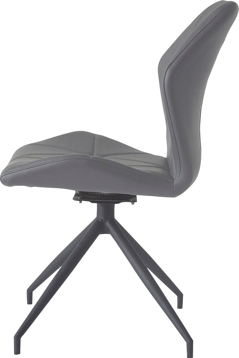 byLIVING Esszimmerstuhl »Imke«, (Set), 2 St., Kunstleder, 2er-Set, gemütlicher Esszimmerstuhl mit Steppung, 360 Grad drehbar