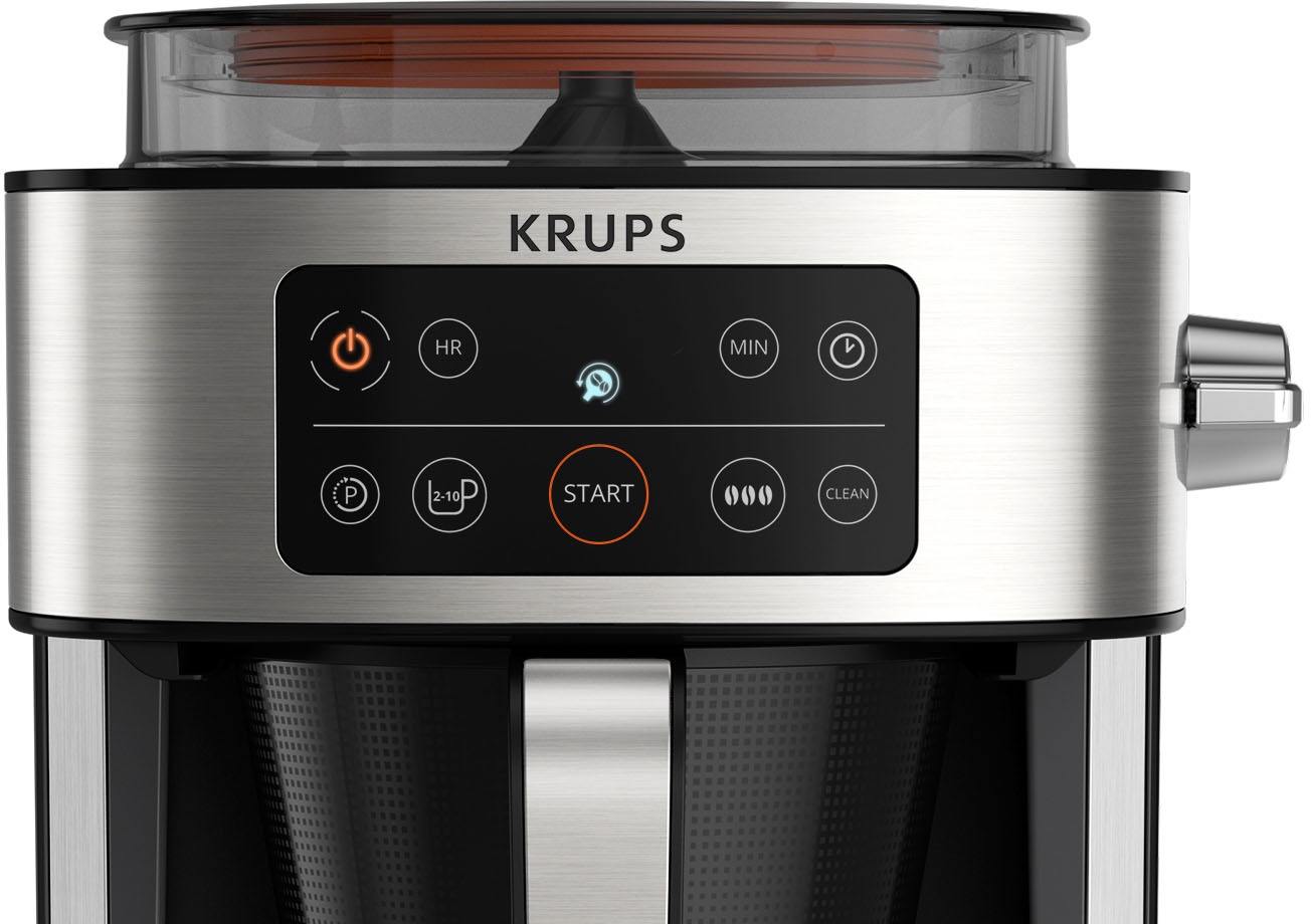 Krups Filterkaffeemaschine »KM760D Aroma bei 1,25 für 400 Partner«, Kaffeekanne, bis l kaufen g OTTO jetzt Kaffee zu integrierte frischen Kaffee-Vorratsbox
