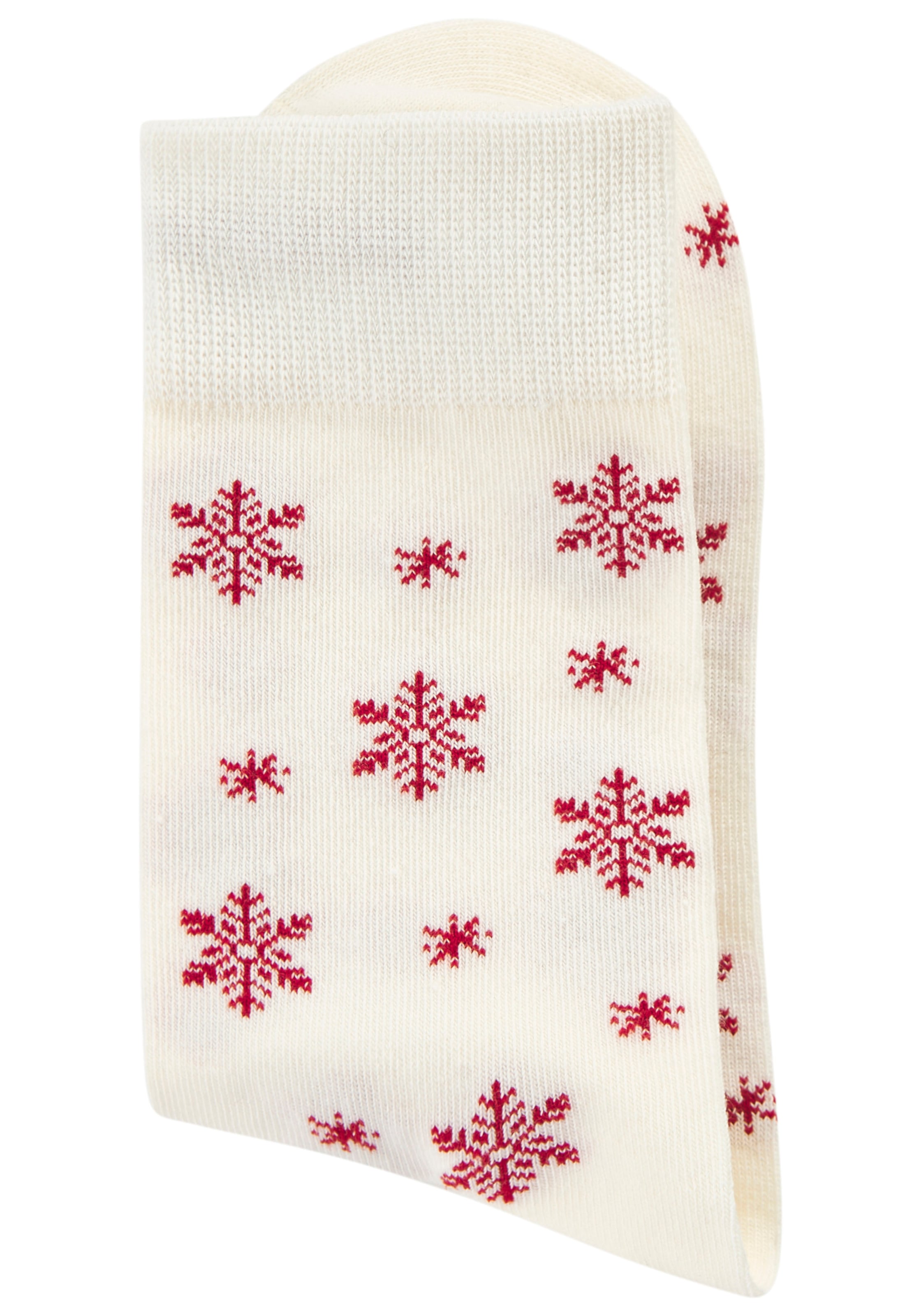 LASCANA Socken, (Packung, 3 Paar), mit weihnachtlichem Dackelmotiv