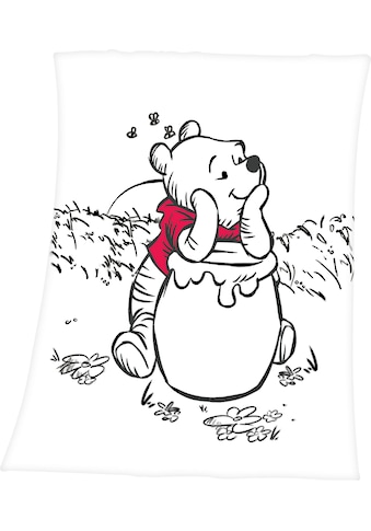 Babydecke »Winnie Pooh«, mit liebevollem Winnie Pooh Motiv, Kuscheldecke