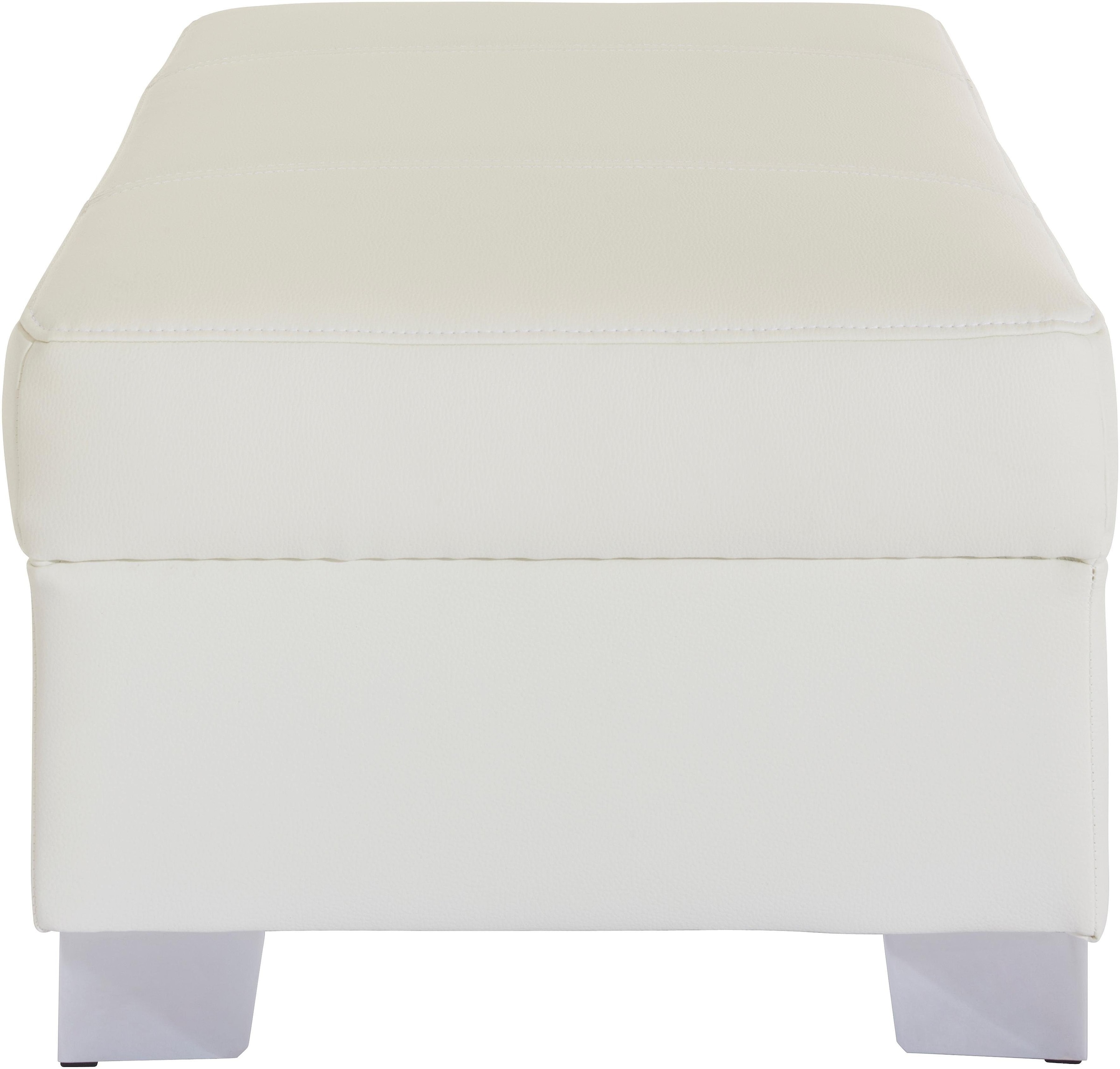 DOMO collection Hocker »Turah mit moderner Steppung«, passend zur Serie, B/T/H: 85/61/40 cm, auch in Leder