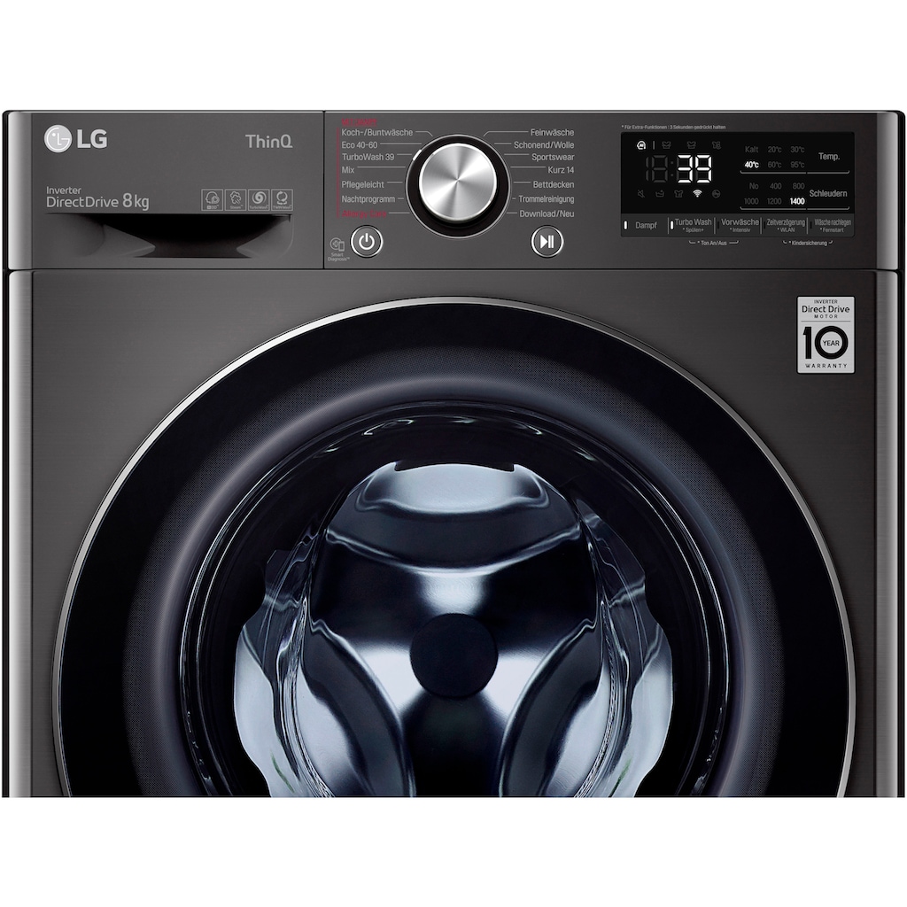 LG Waschmaschine »F4WV708P2BA«, F4WV708P2BA, 8 kg, 1400 U/min