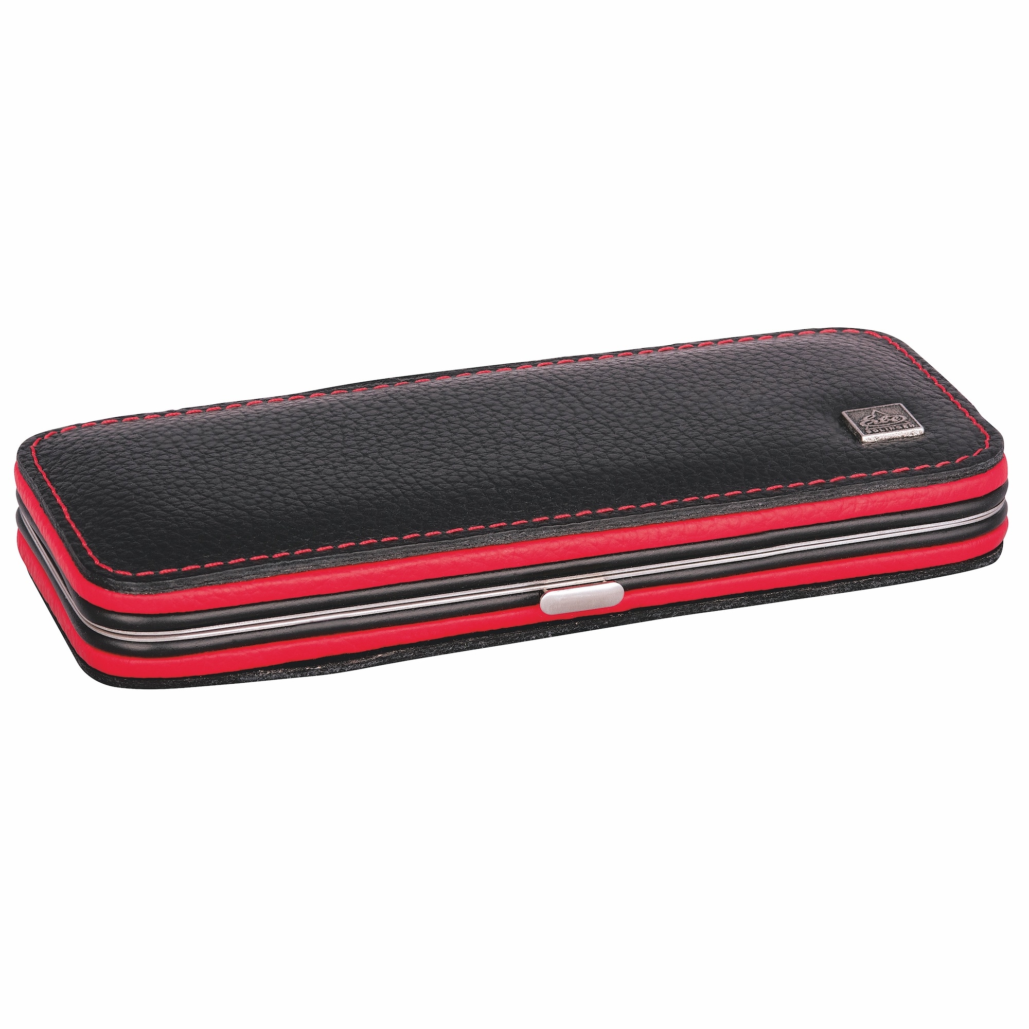 ERBE Maniküre-Etui »Colorado« Echtleder, Kontrastnähte, Druckknopfverschluss, rostfreie Instrumente