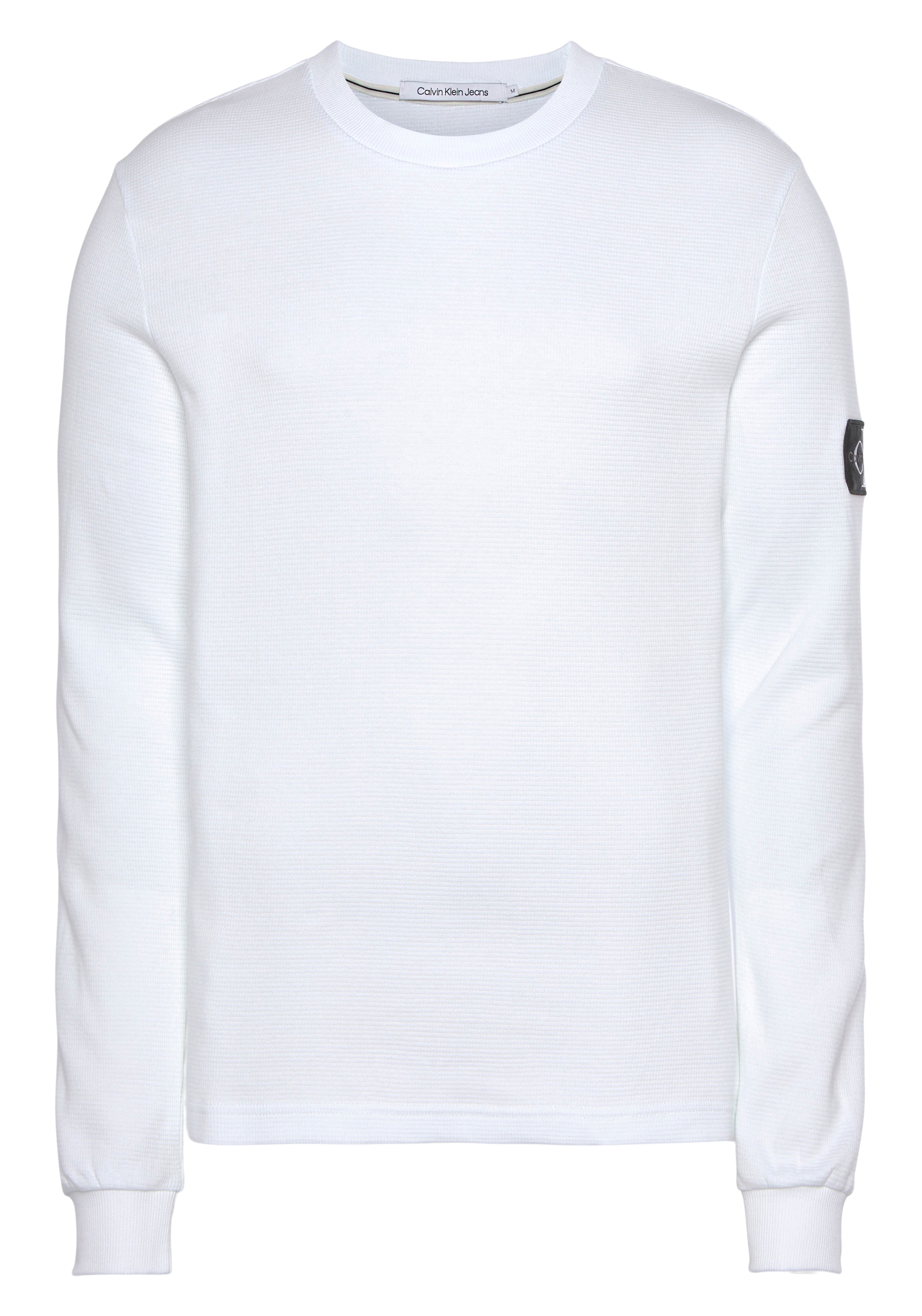 Calvin Klein Jeans Langarmshirt »BADGE WAFFLE LS TEE«, mit Logopatch