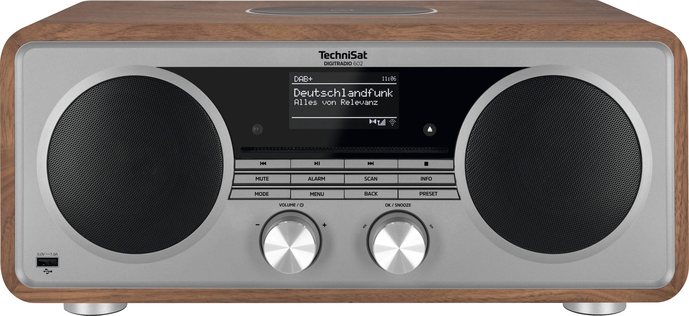 TechniSat Internet-Radio »DIGITRADIO 602«, (Bluetooth-WLAN Digitalradio (DAB+)-UKW mit RDS 70 W), Stereoanlage, CD-Player