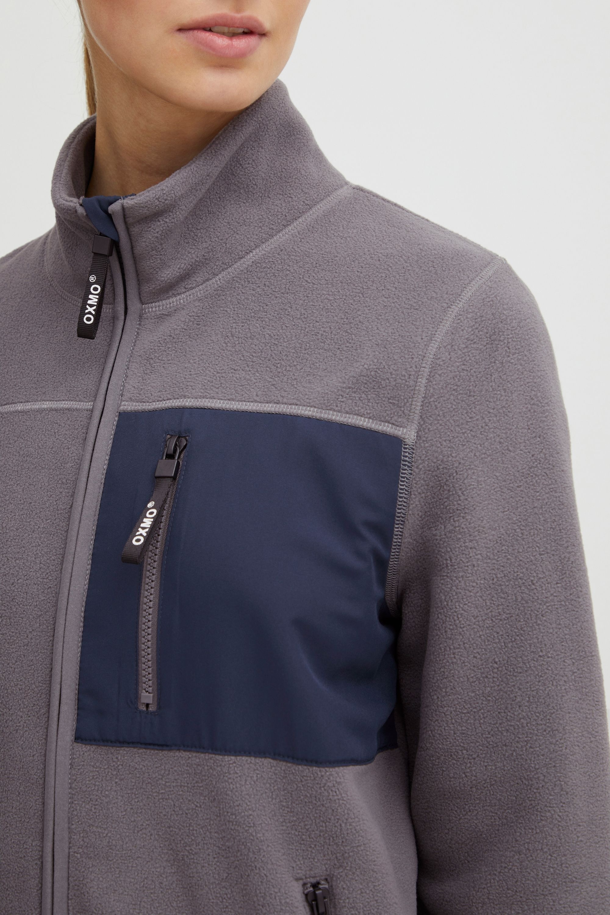 OXMO Fleecejacke »Fleecejacke OXNymfe«, ohne Kapuze